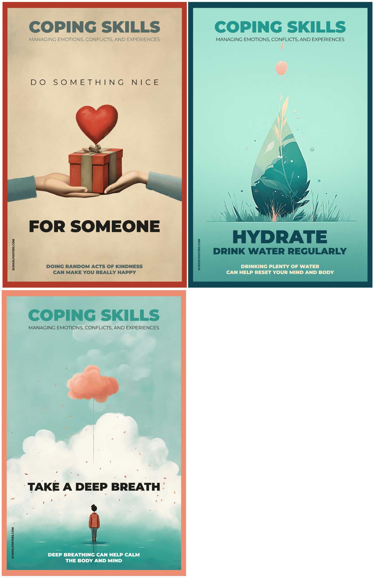 Coping Skills Poster Package