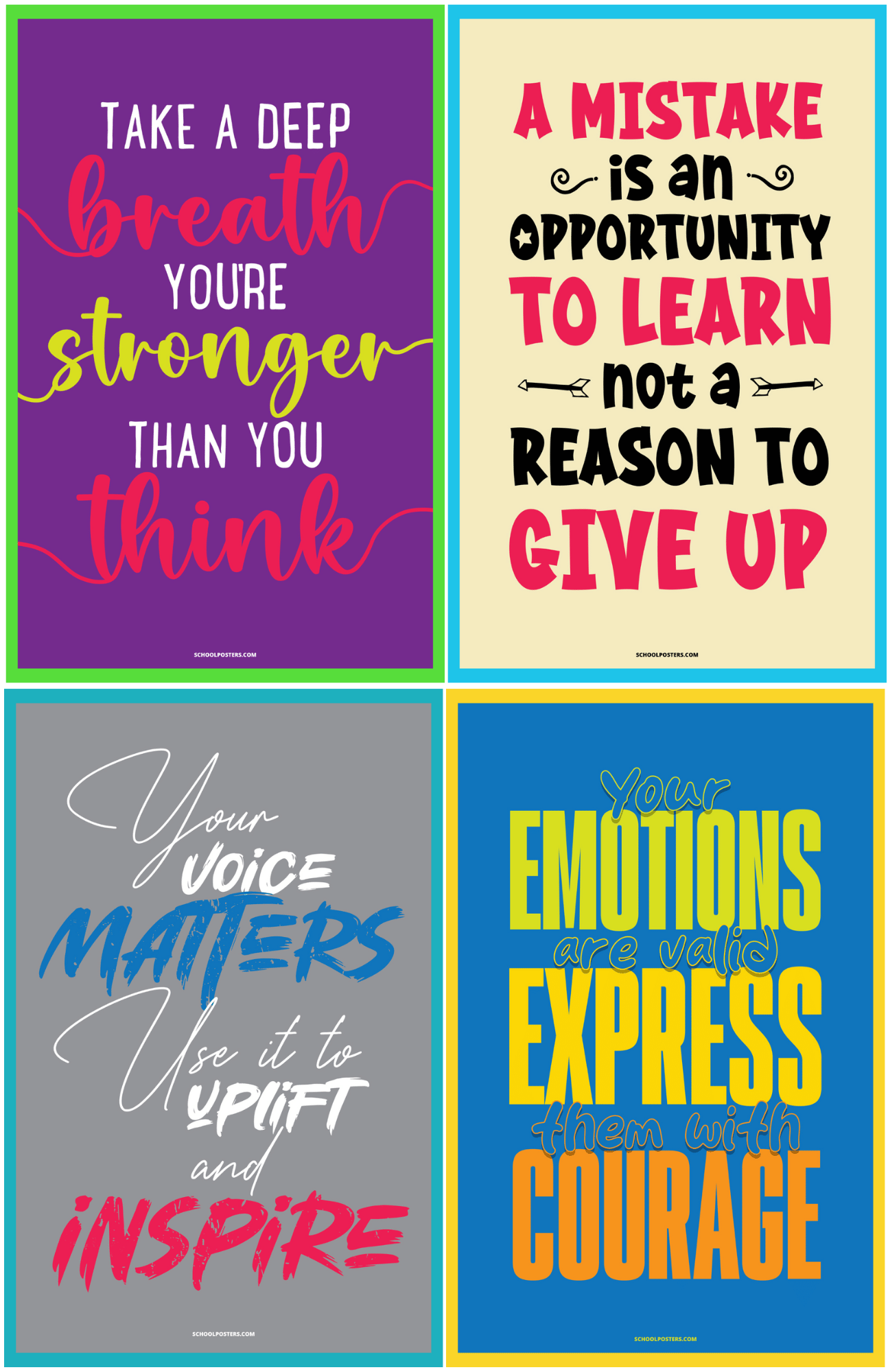 High School Encouragement Poster Package