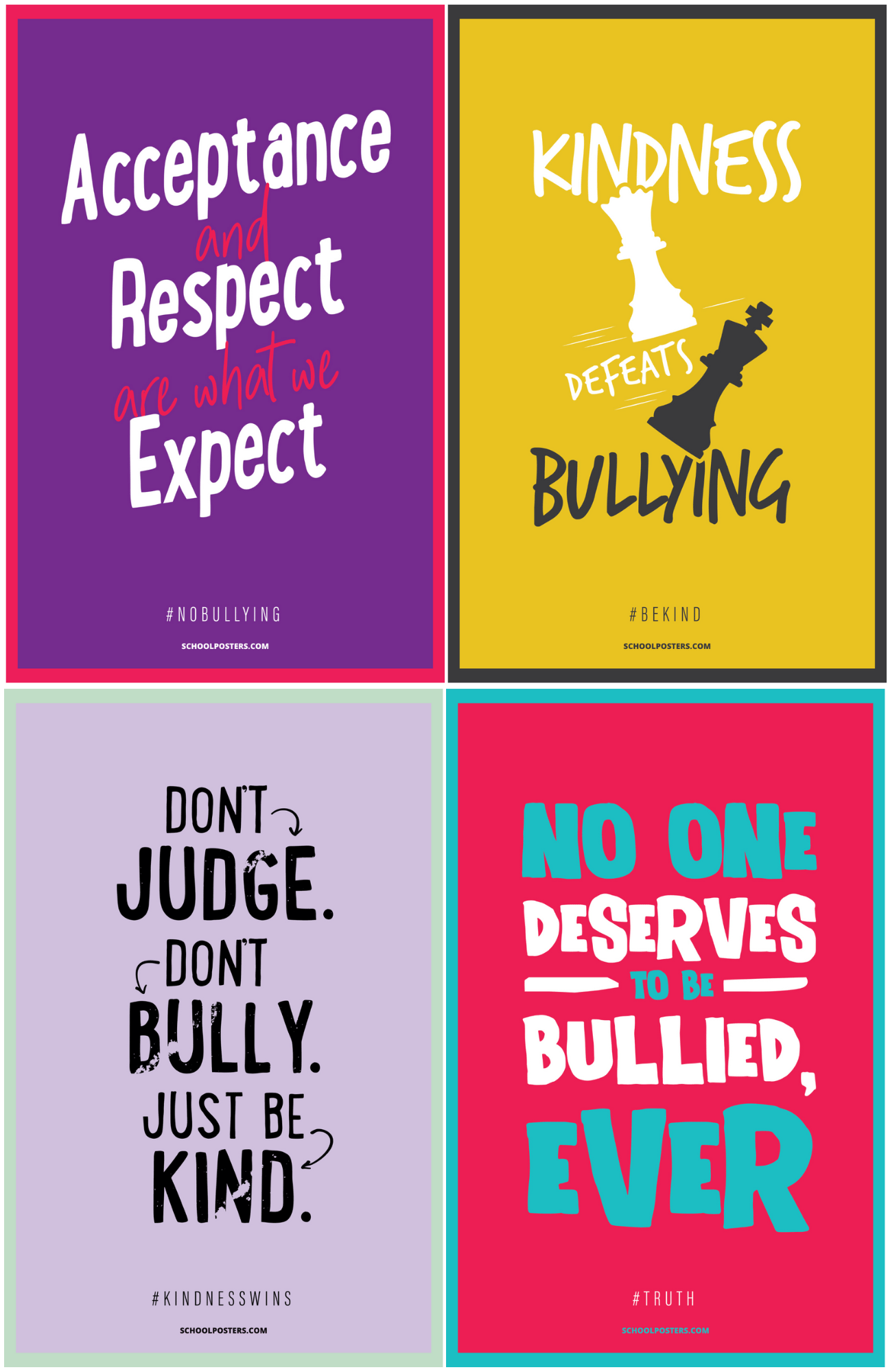 K-12 Bullying Prevention Poster Package