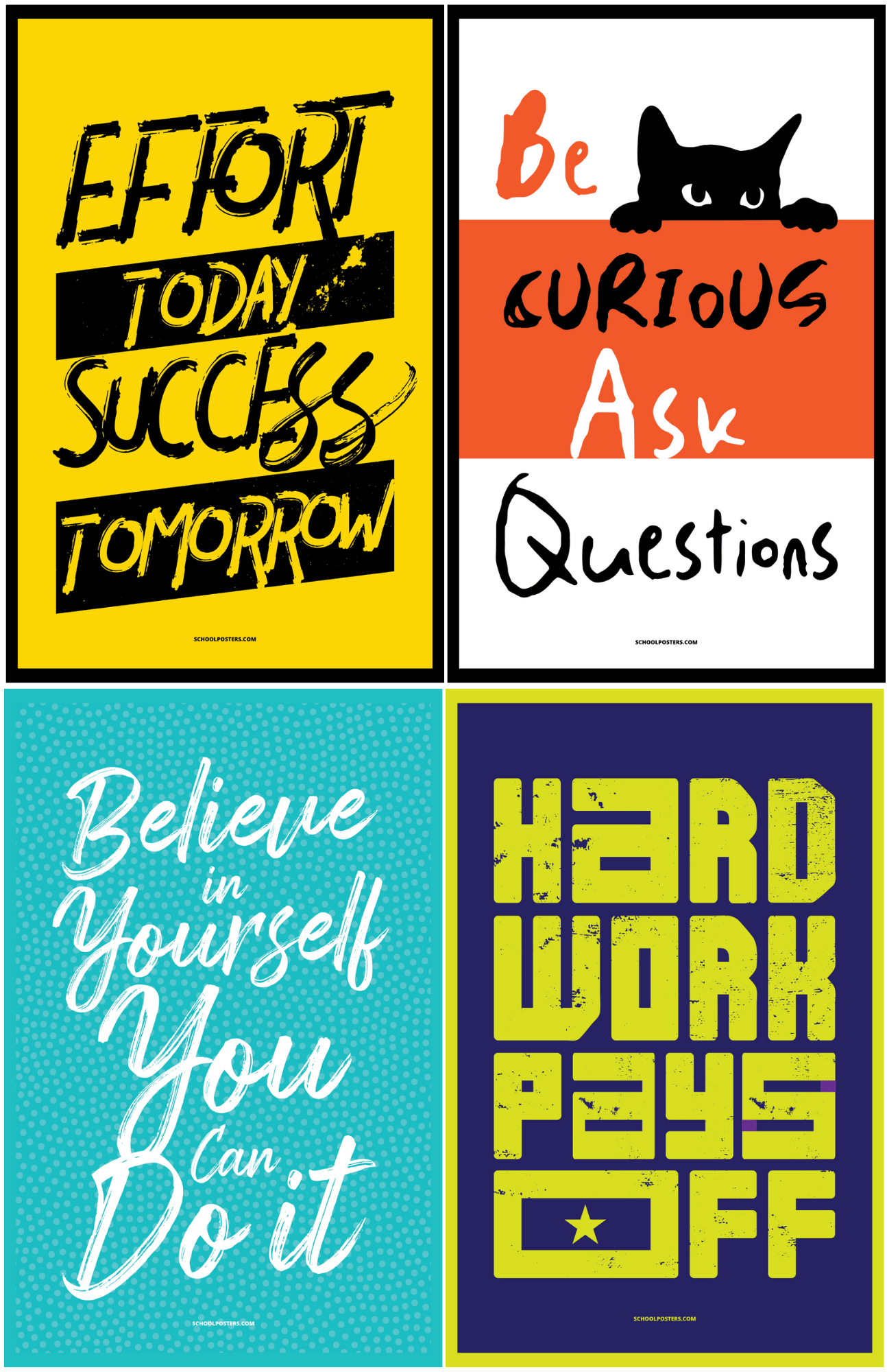 Middle School Motivational Poster Package