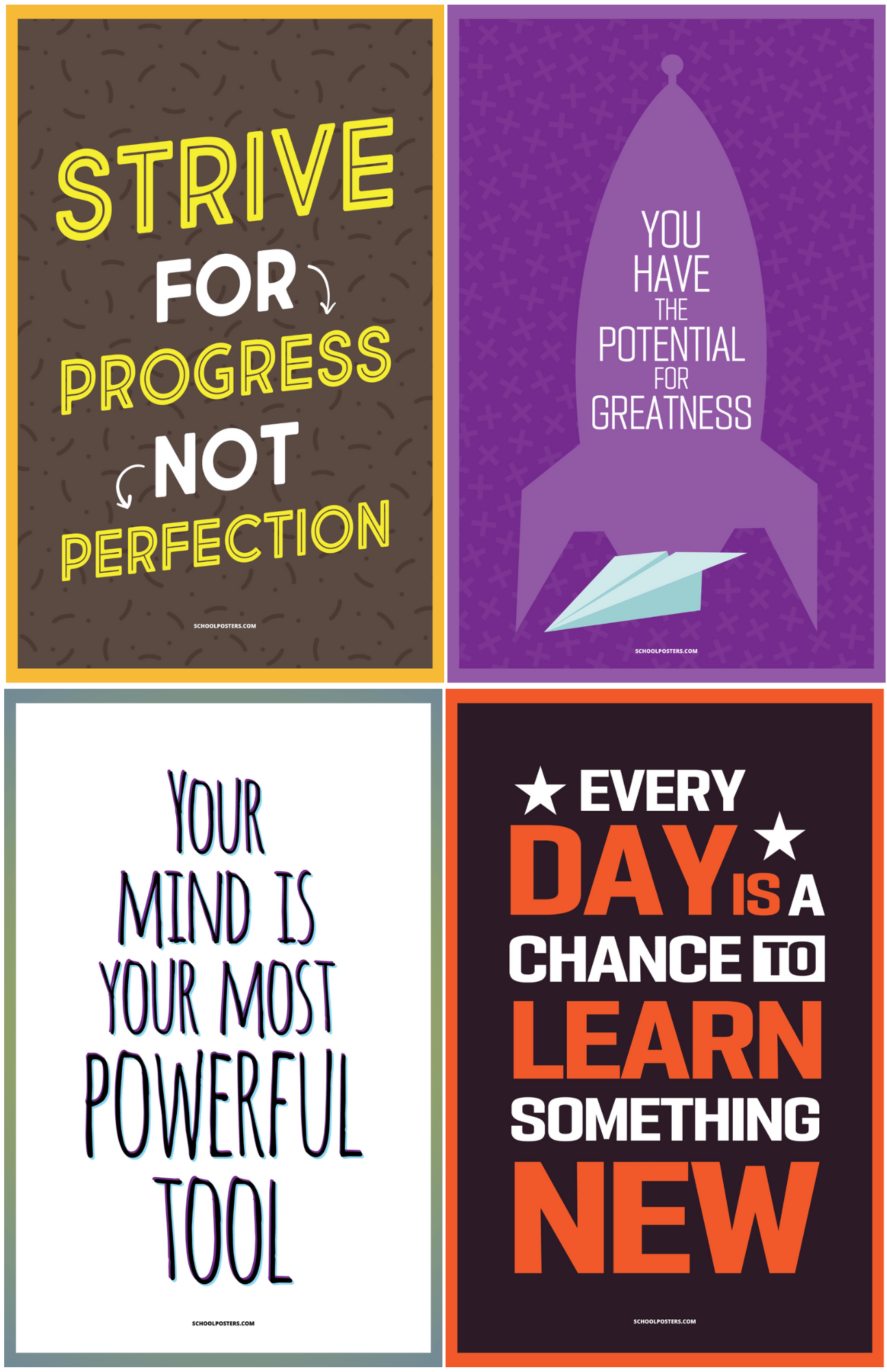 Middle School Motivational Poster Package
