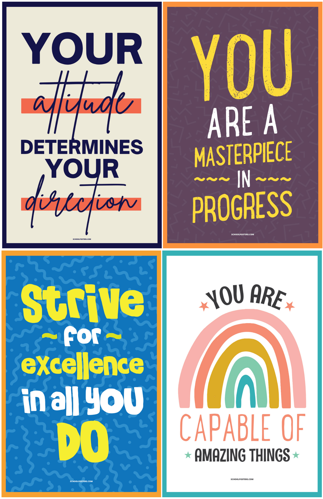 Middle School Motivational Poster Package
