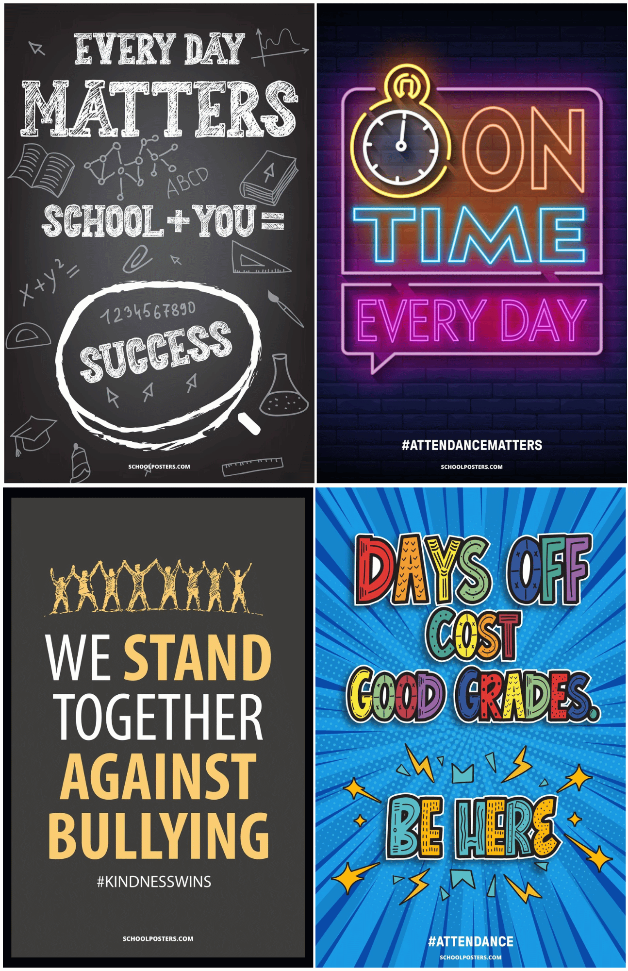 Middle School Ultimate Poster Package (Set of 150)