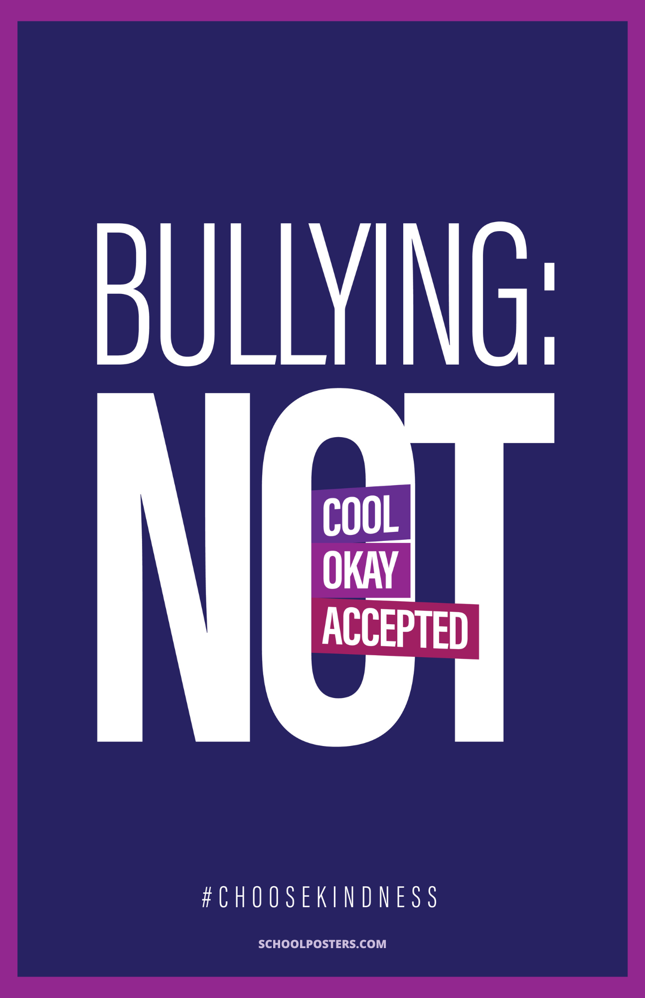K-12 Bullying Prevention Poster