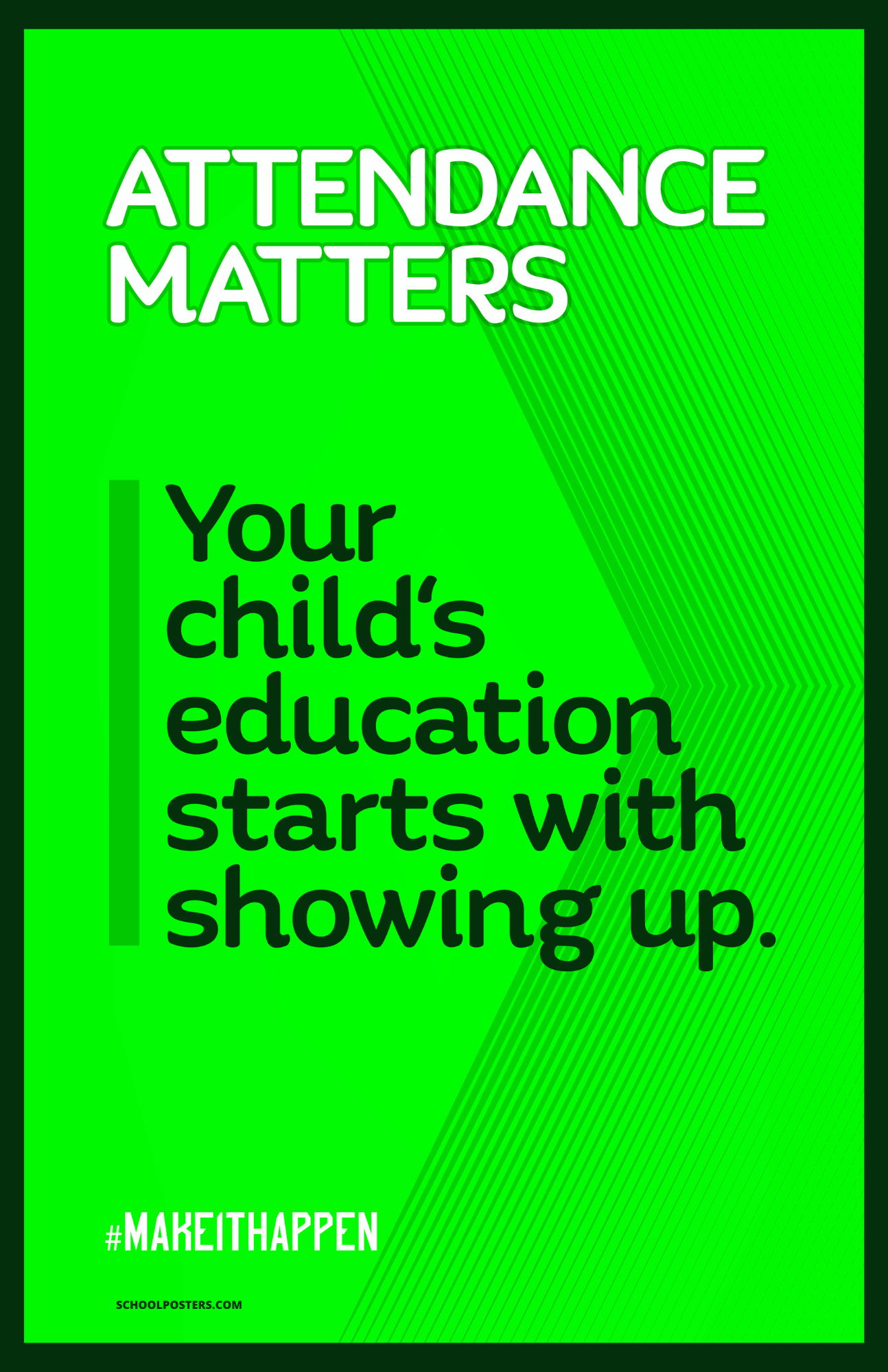 Elementary Parent Attendance Poster