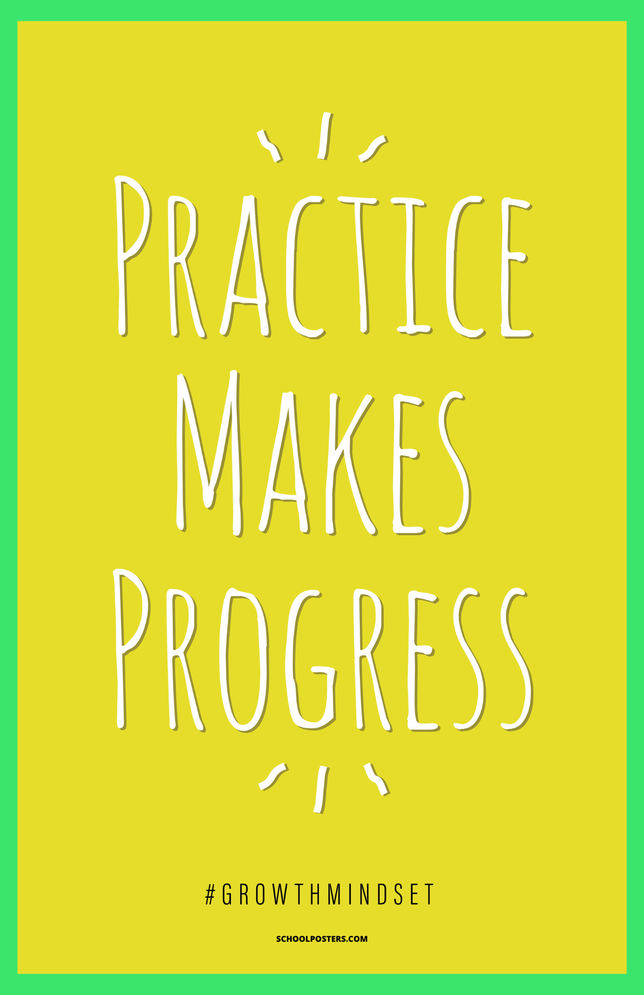 Develop a Growth Mindset Poster