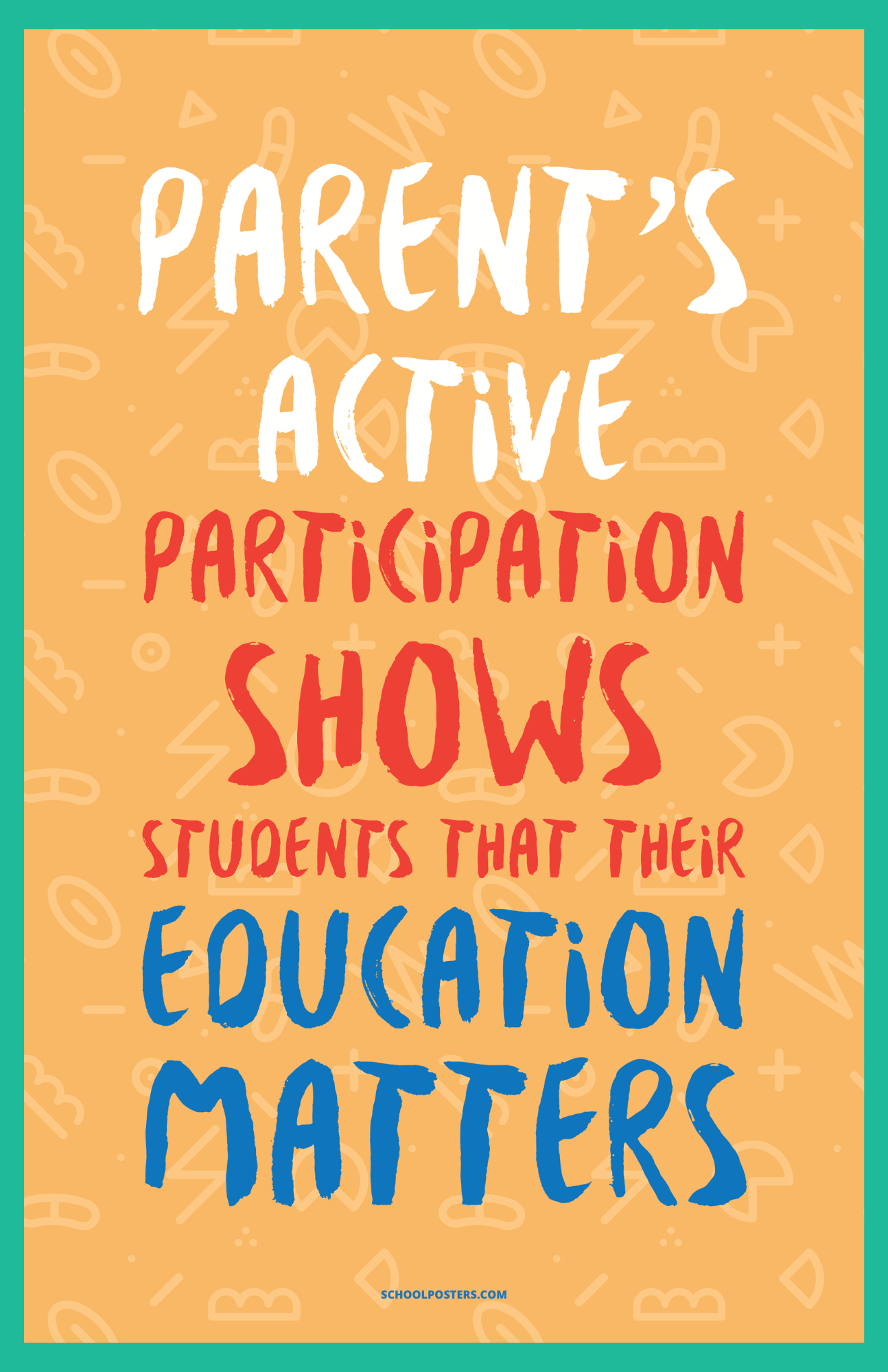 Elementary Parent Engagement Poster