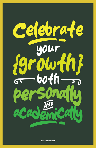 Celebrate Your Growth Poster