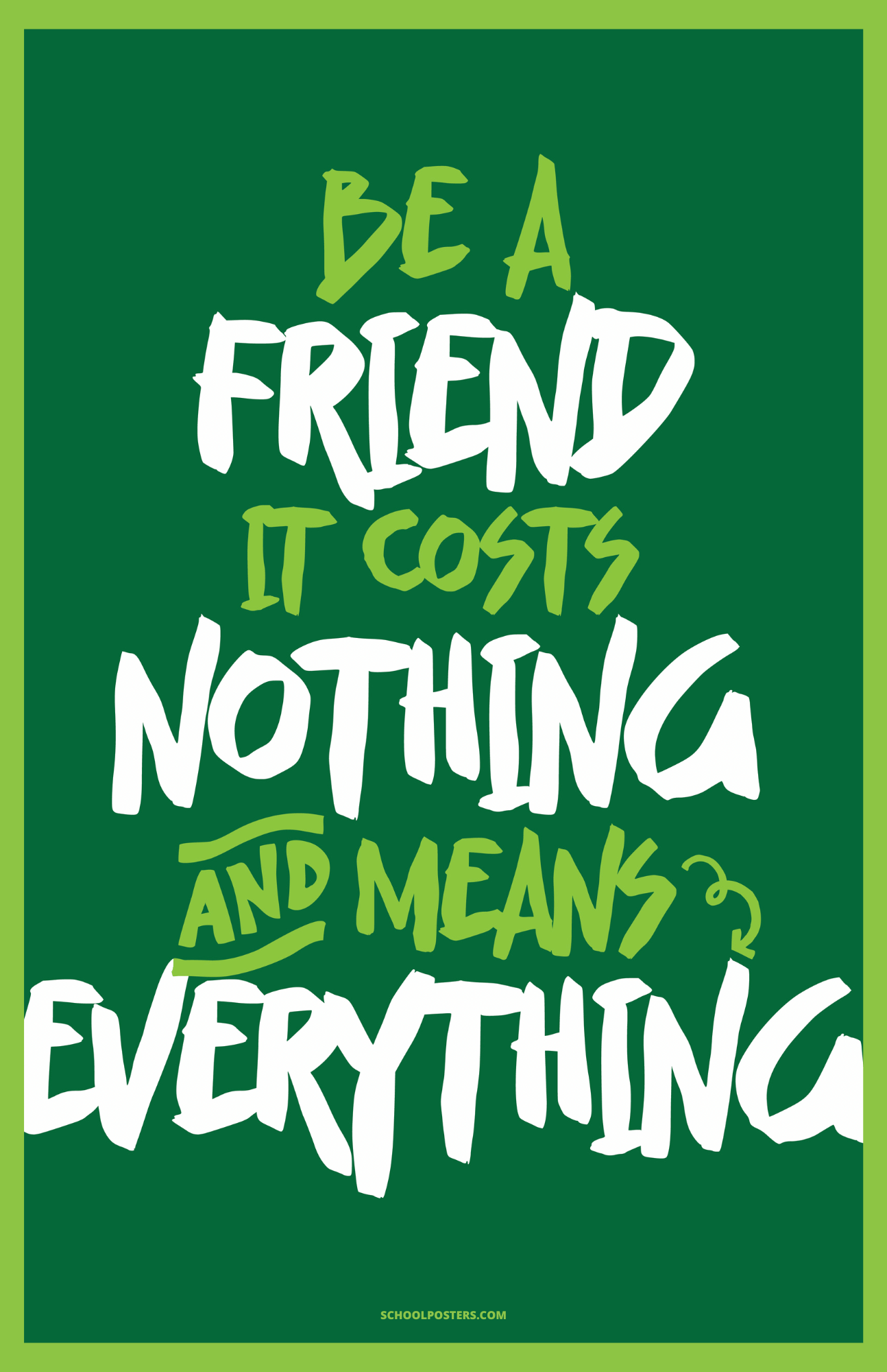 Be A Friend Poster