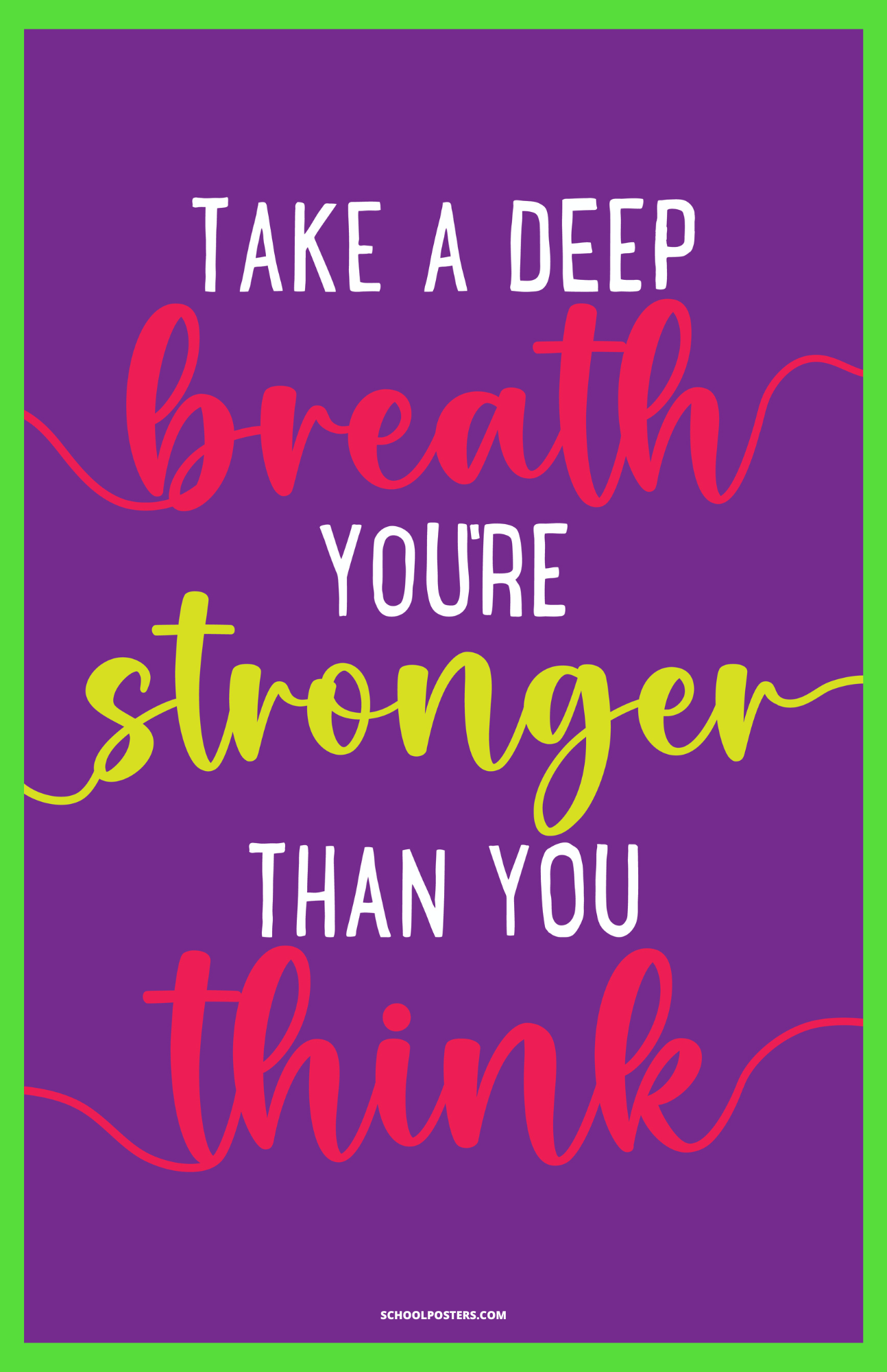 Take A Deep Breath Poster