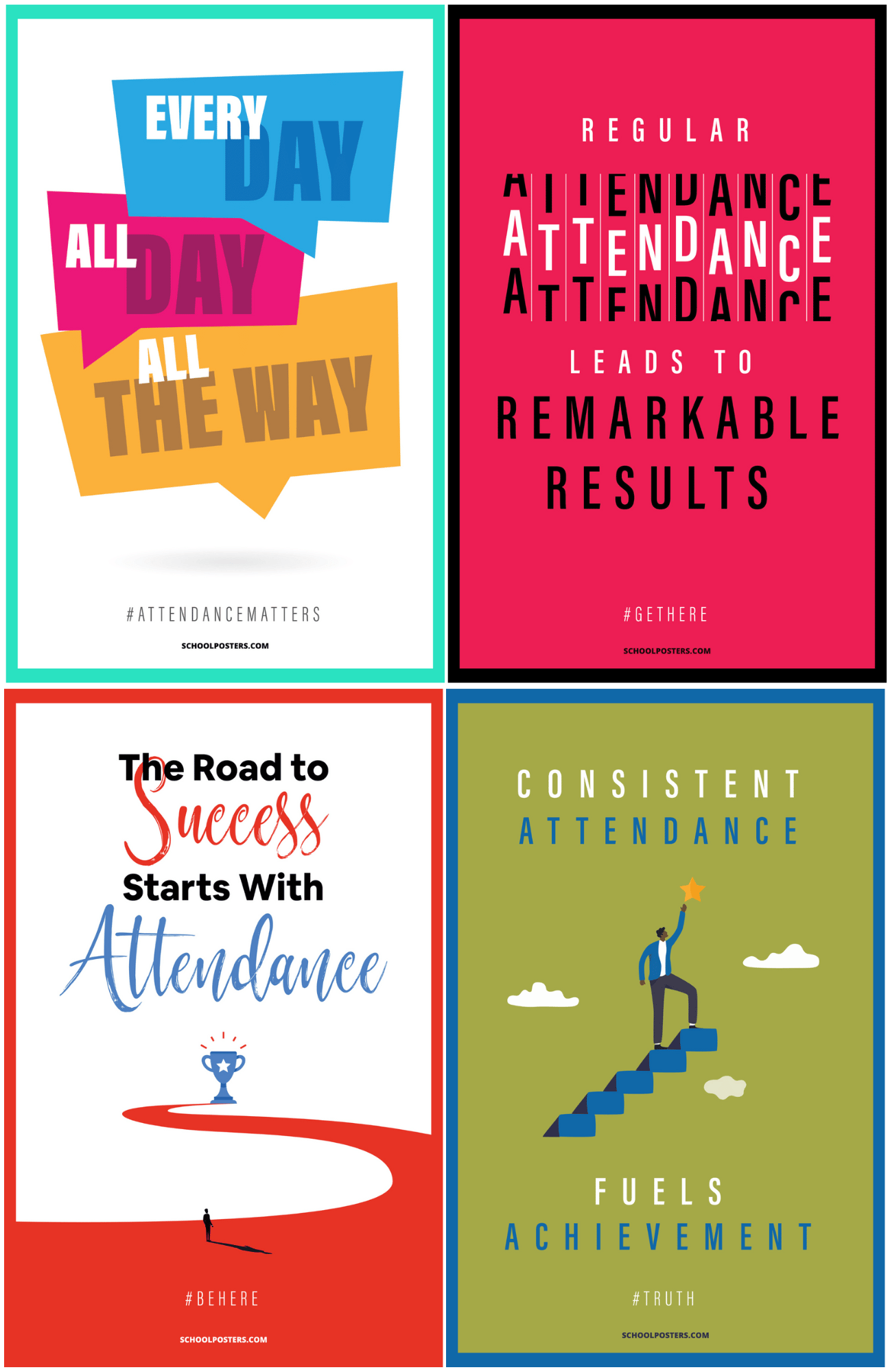Student Attendance Poster Package
