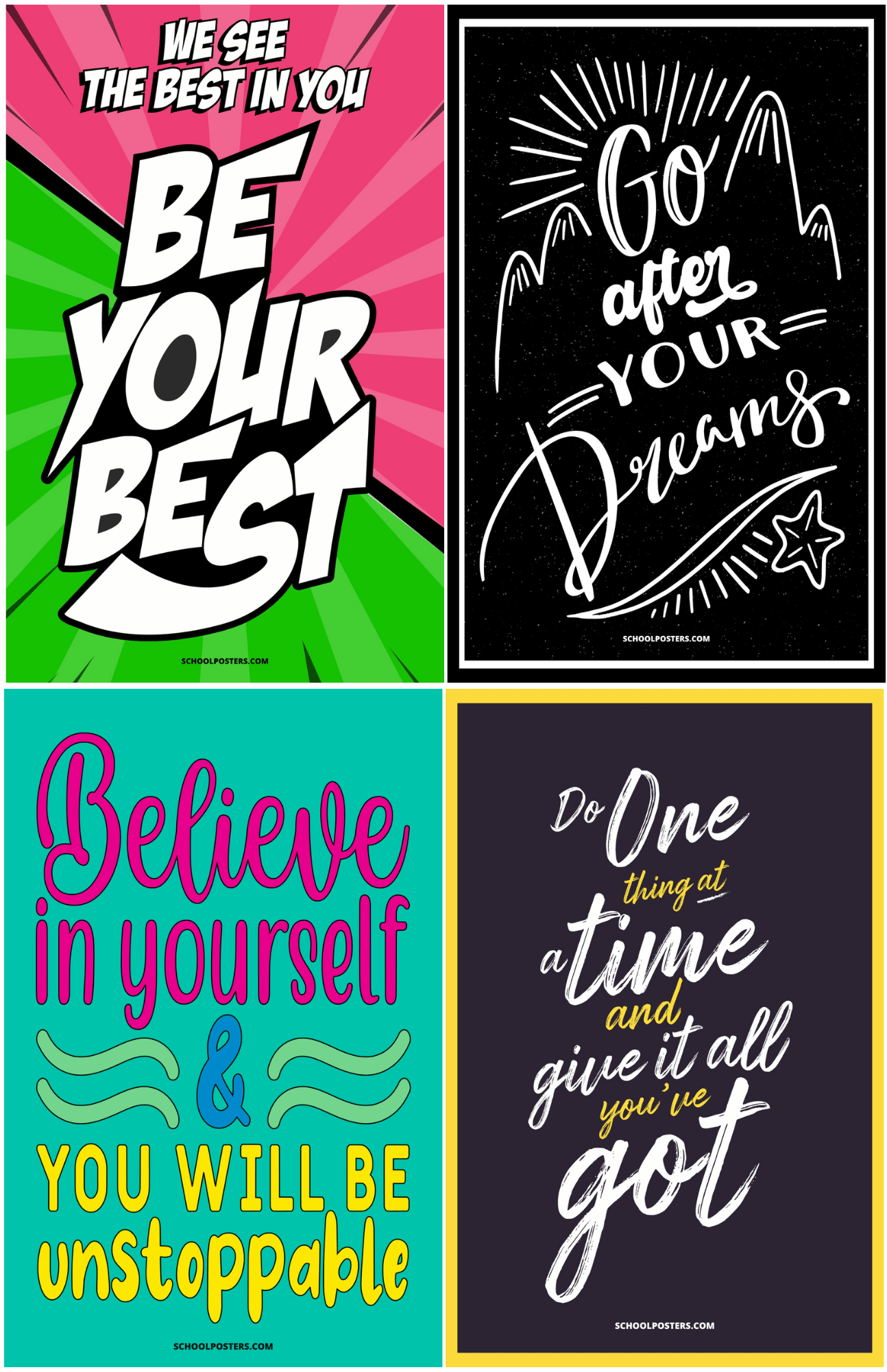 Student Motivational Mega Poster Package