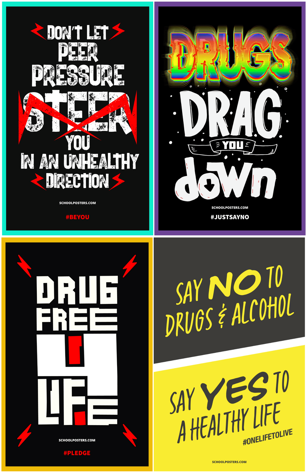 Substance Abuse Awareness Mega Poster Package