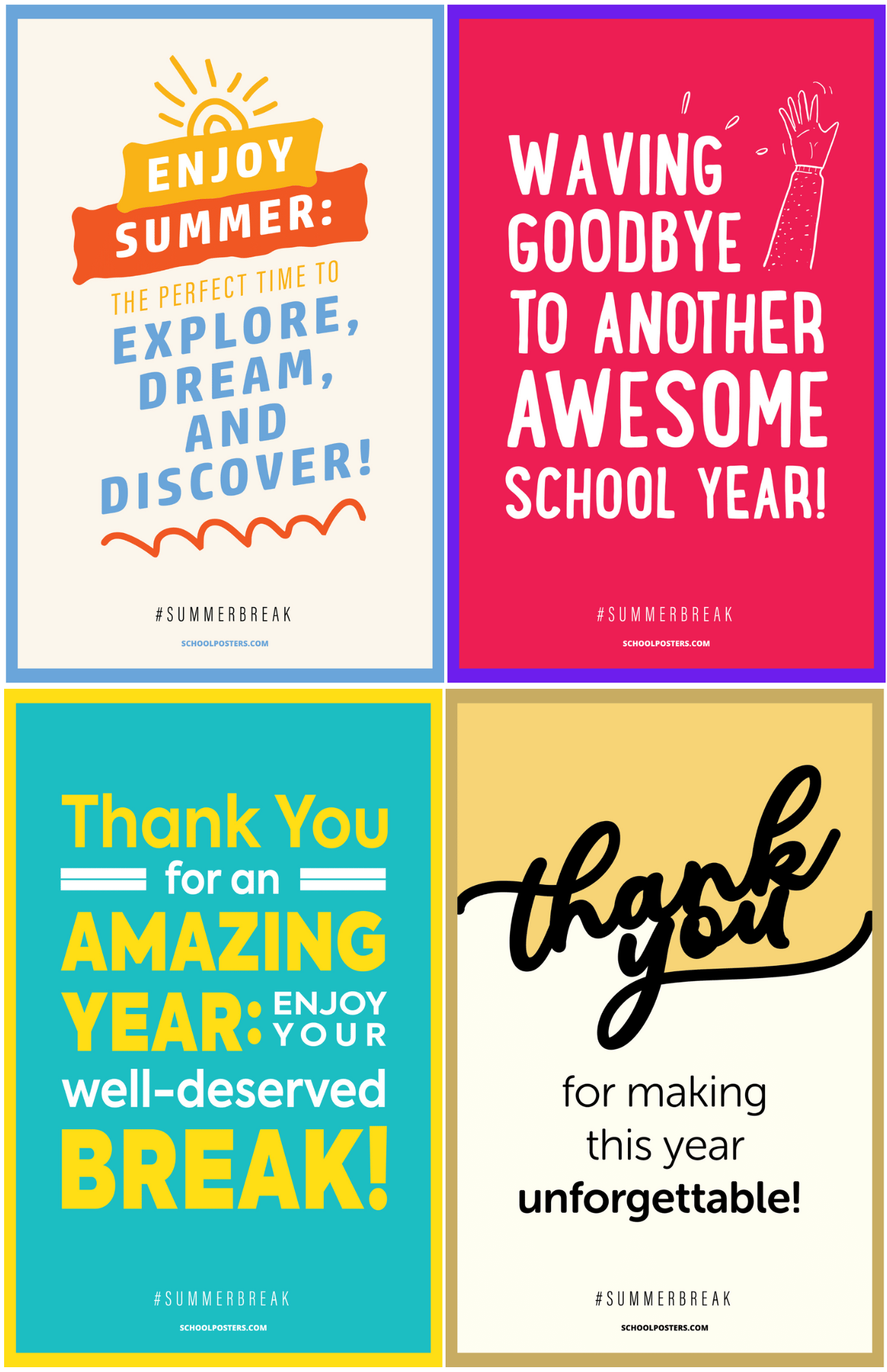 Summer Break Poster Package