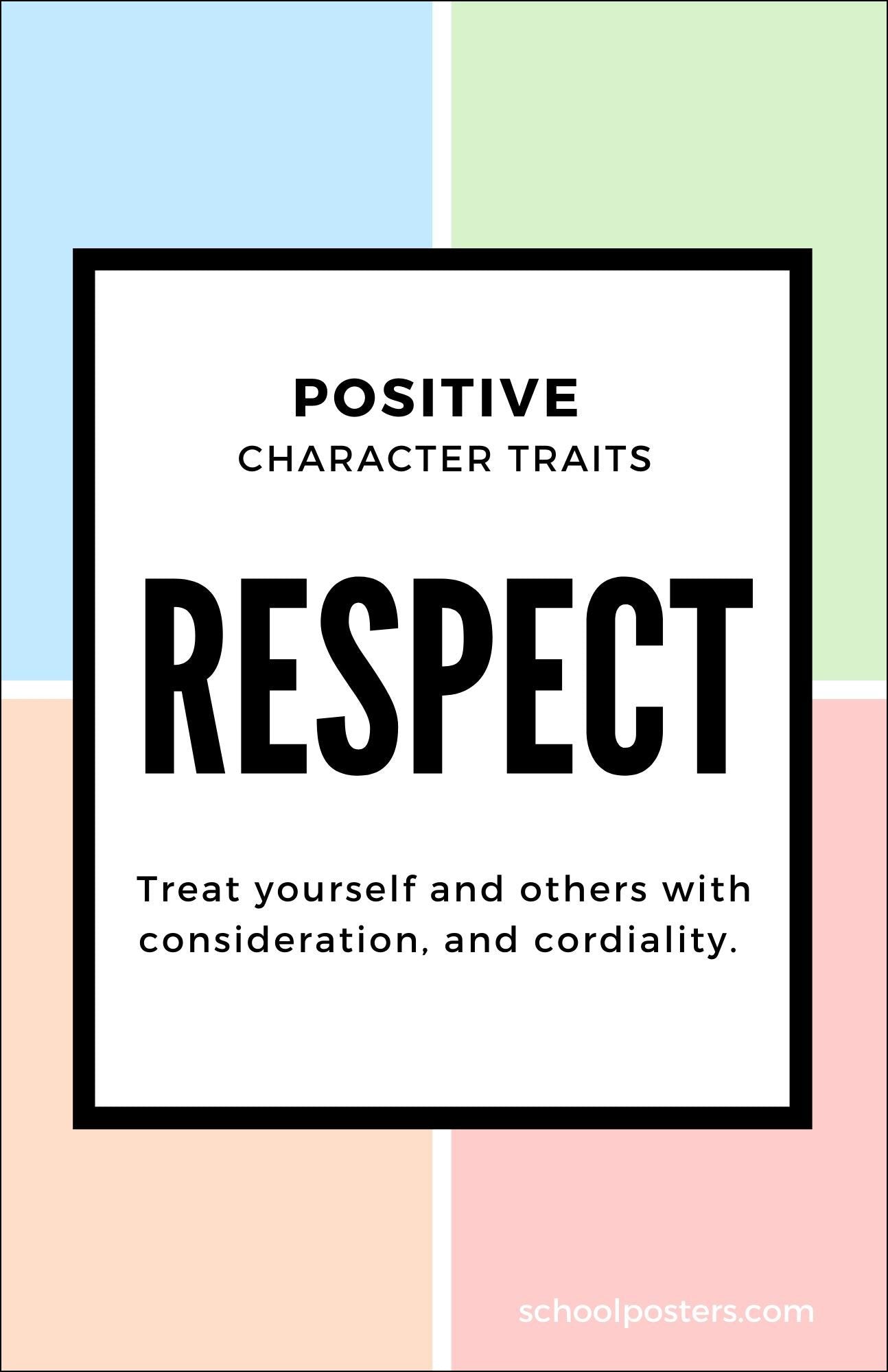 Character Respect Poster