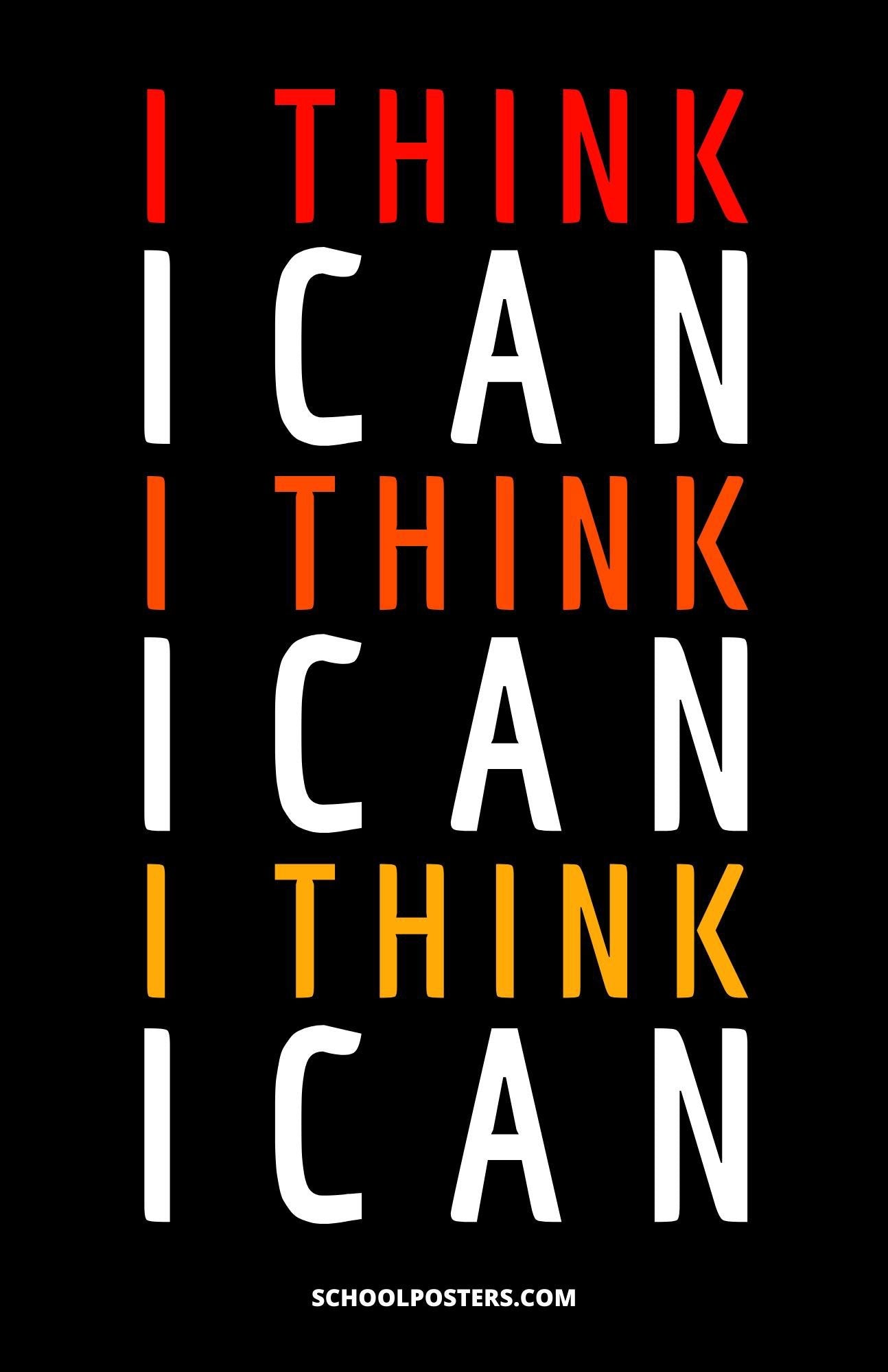 I Think I Can Poster – SchoolPosters.com LLC