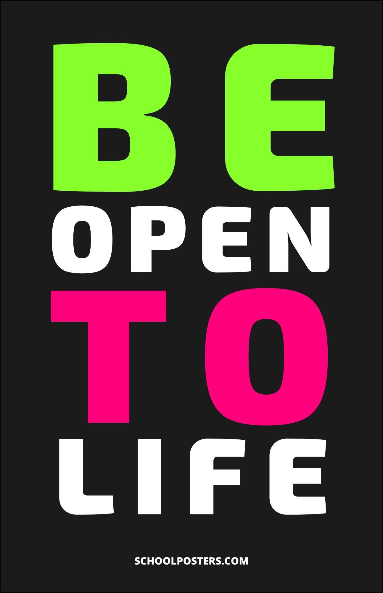 Be Open to Life Poster