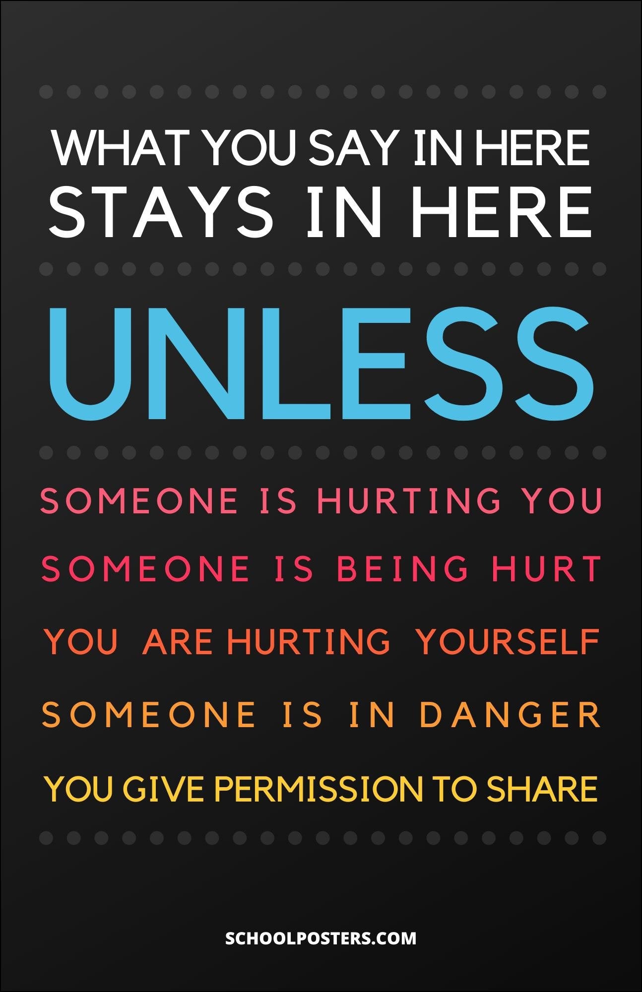 What You Say In Here Stays In Here Poster