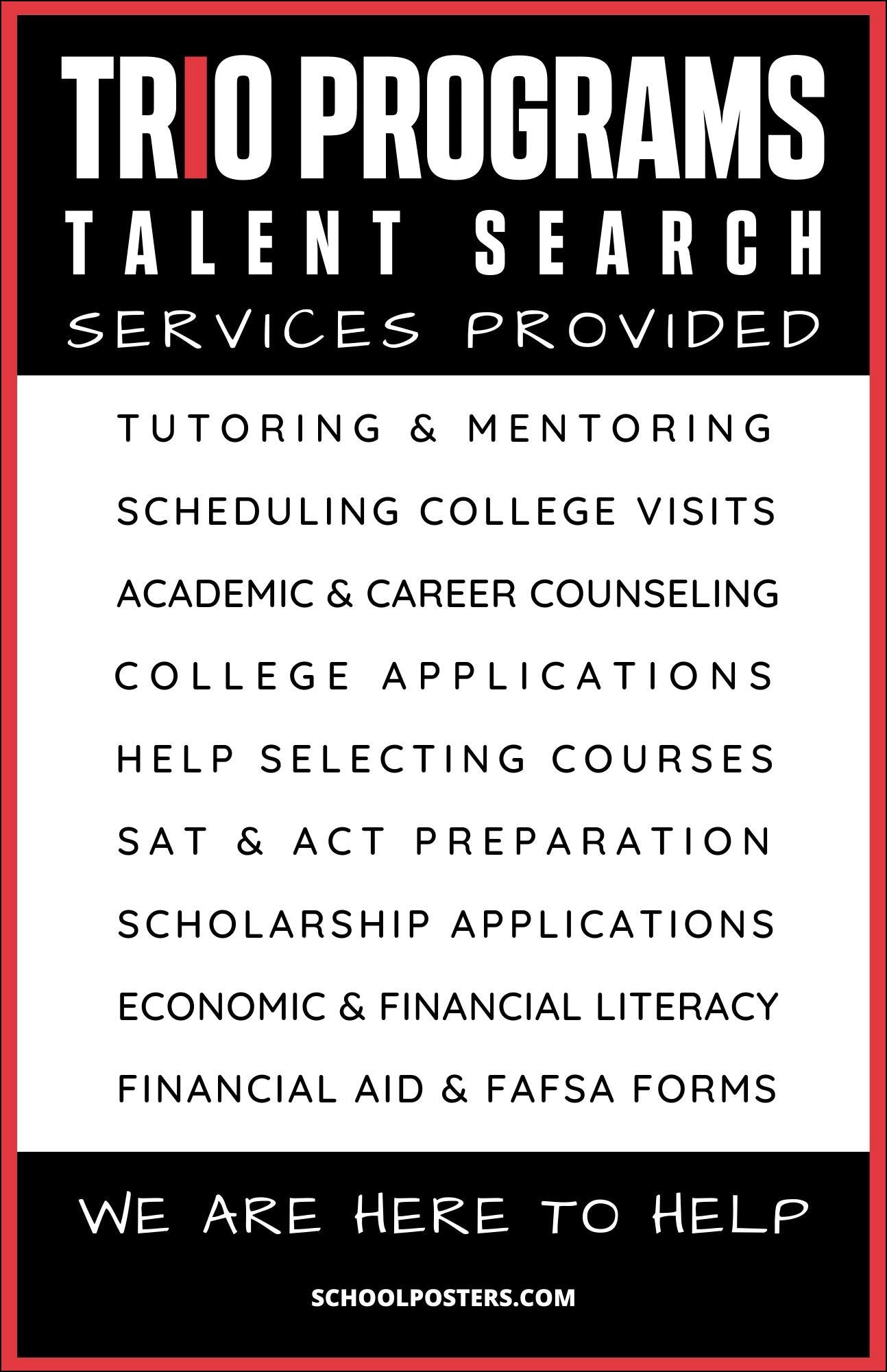Talent Search Services Poster