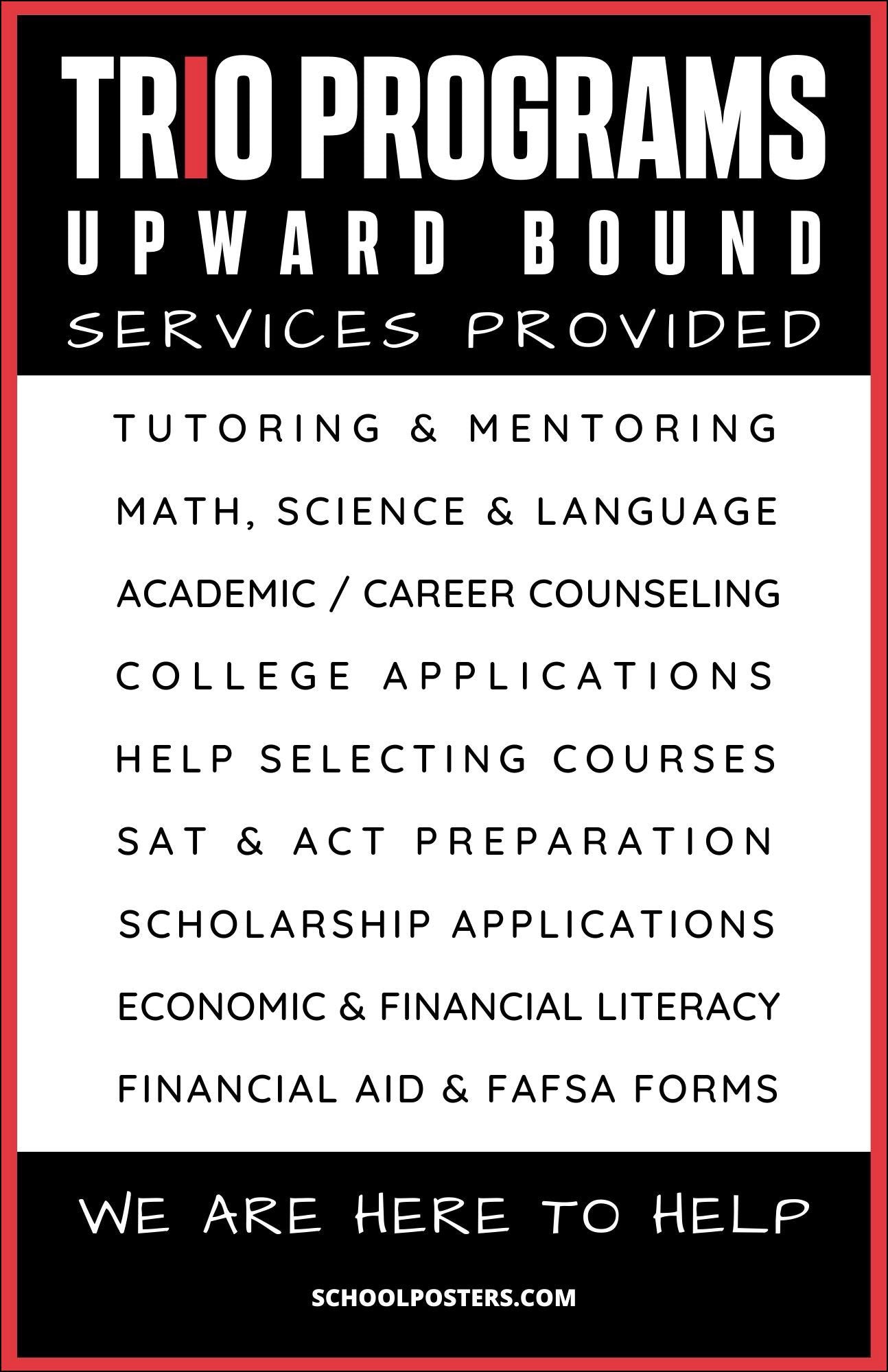 Upward Bound Services Poster