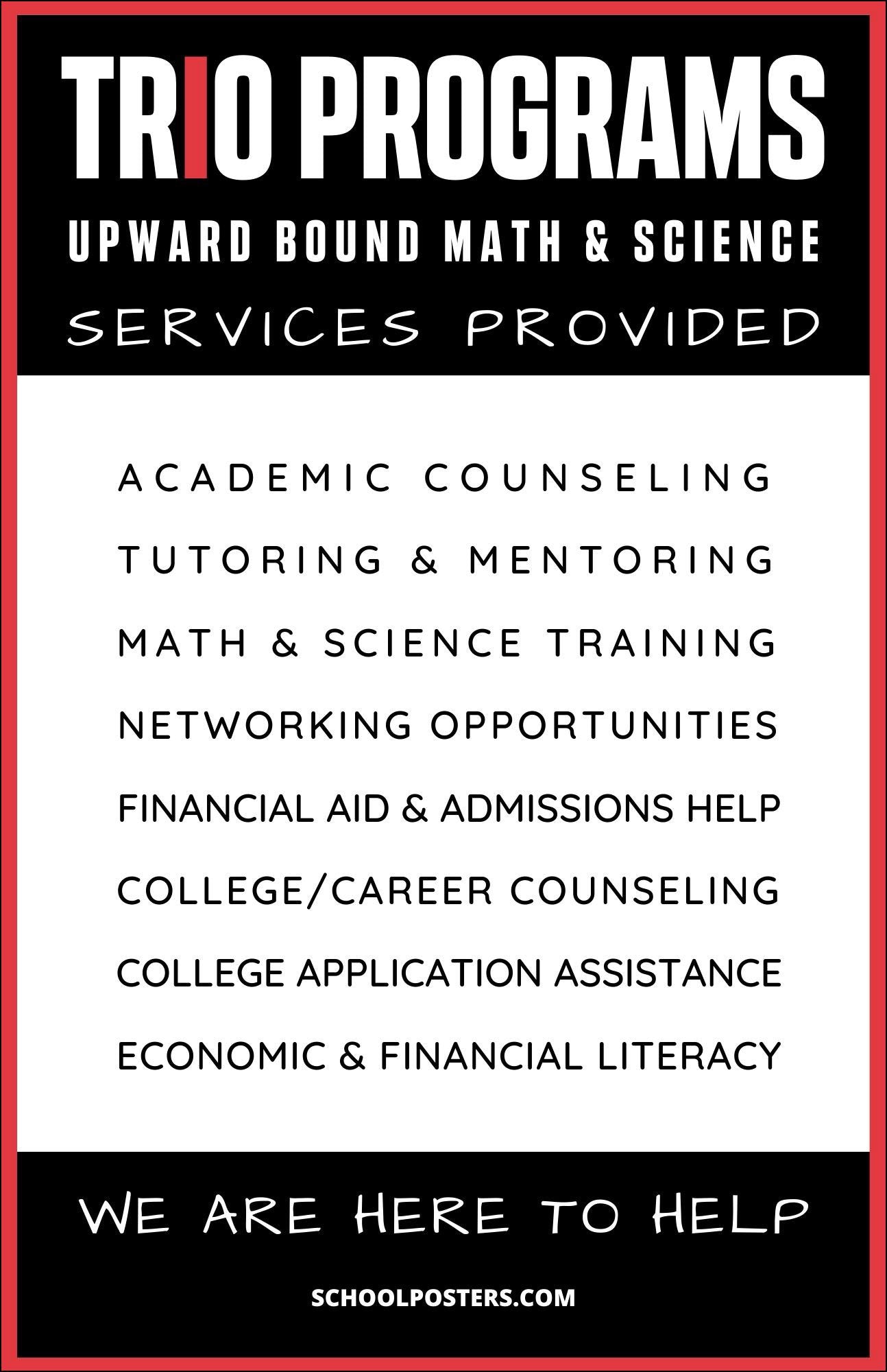 Upward Bound Math & Science Services Poster