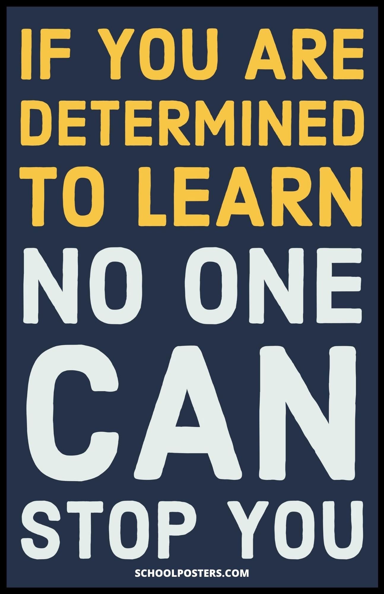 If You Are Determined To Learn Poster