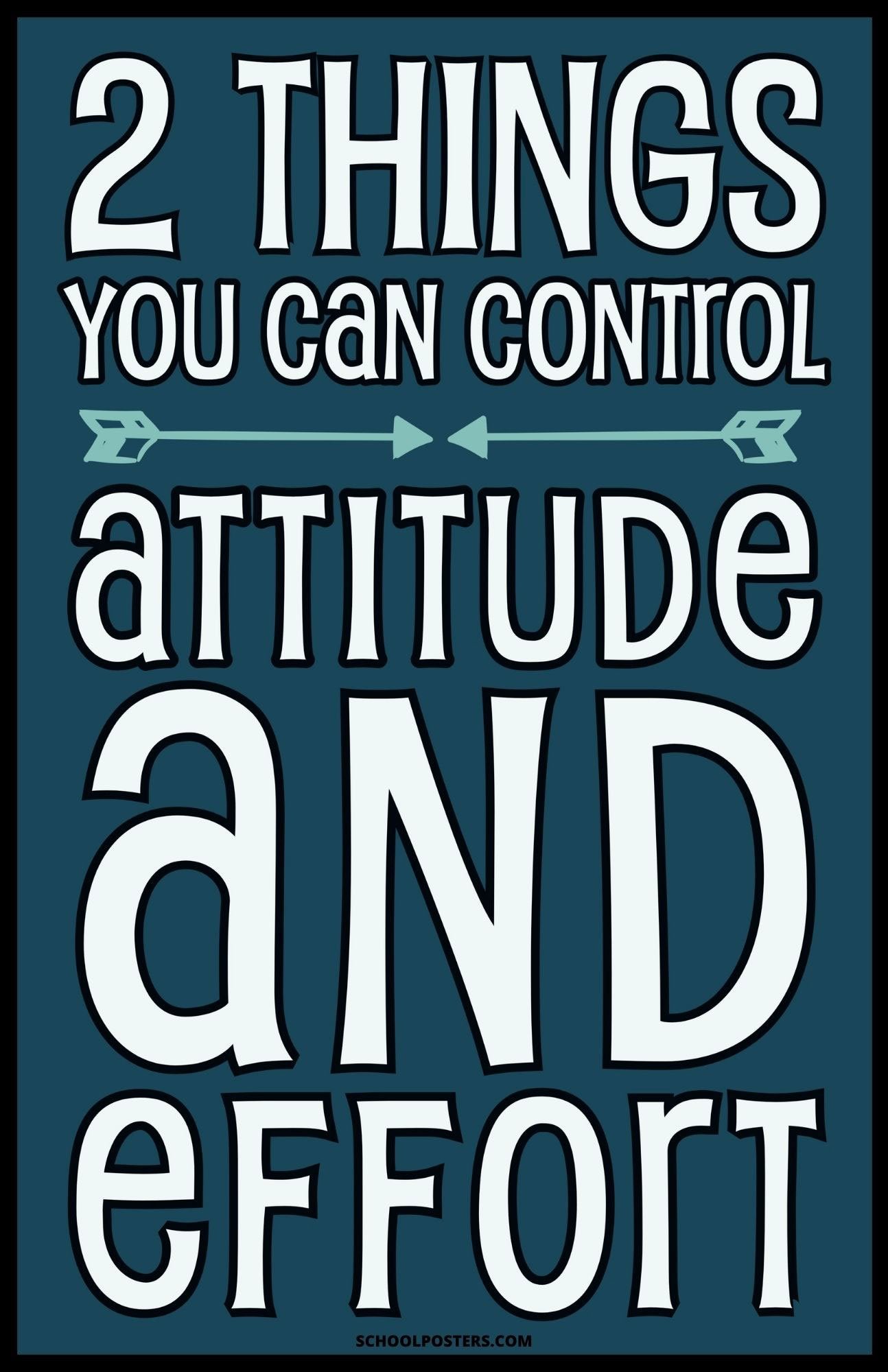 Attitude And Effort Poster – SchoolPosters.com LLC