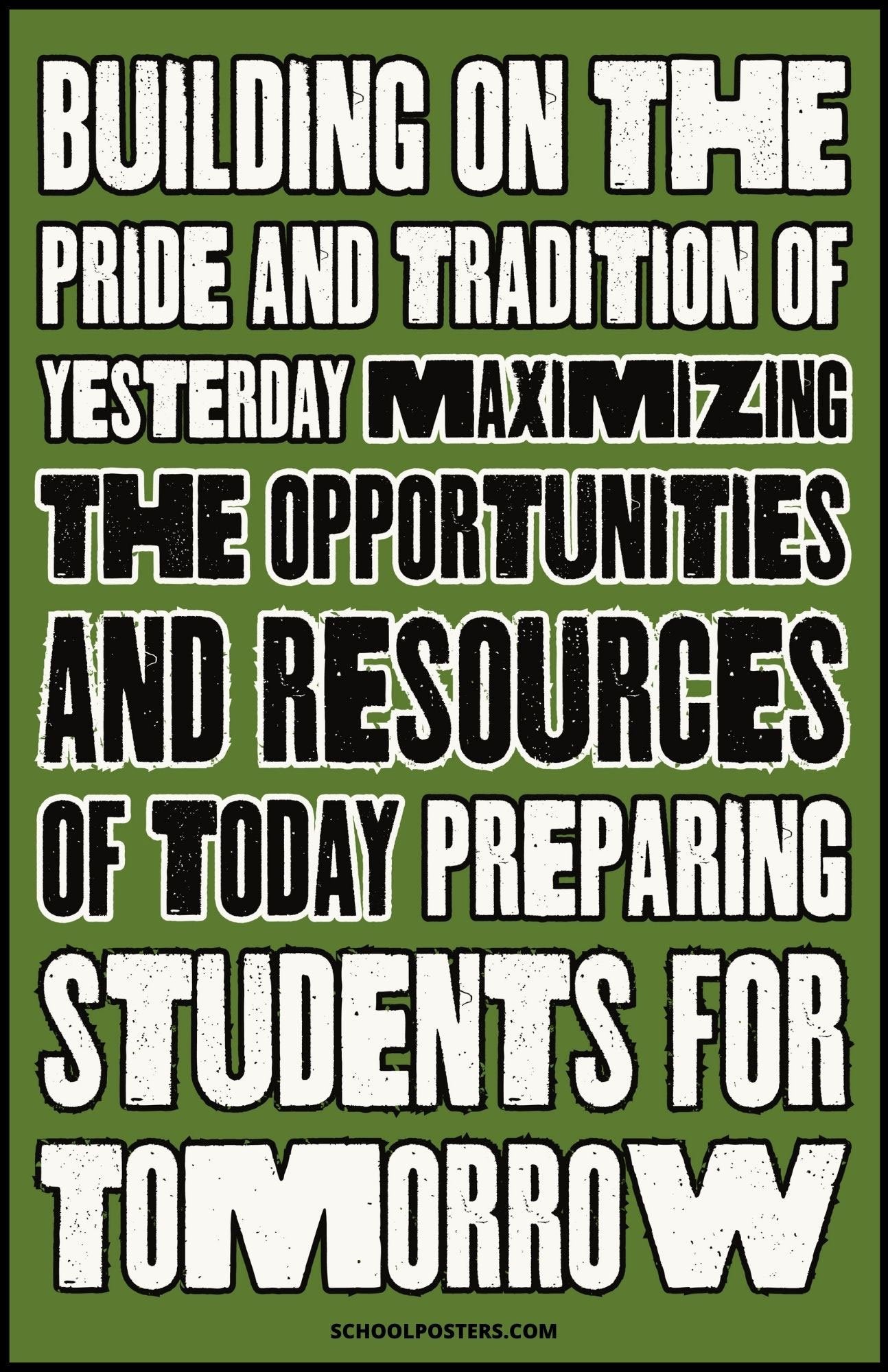 Building On The Pride And Traditon Of Yesterday Poster