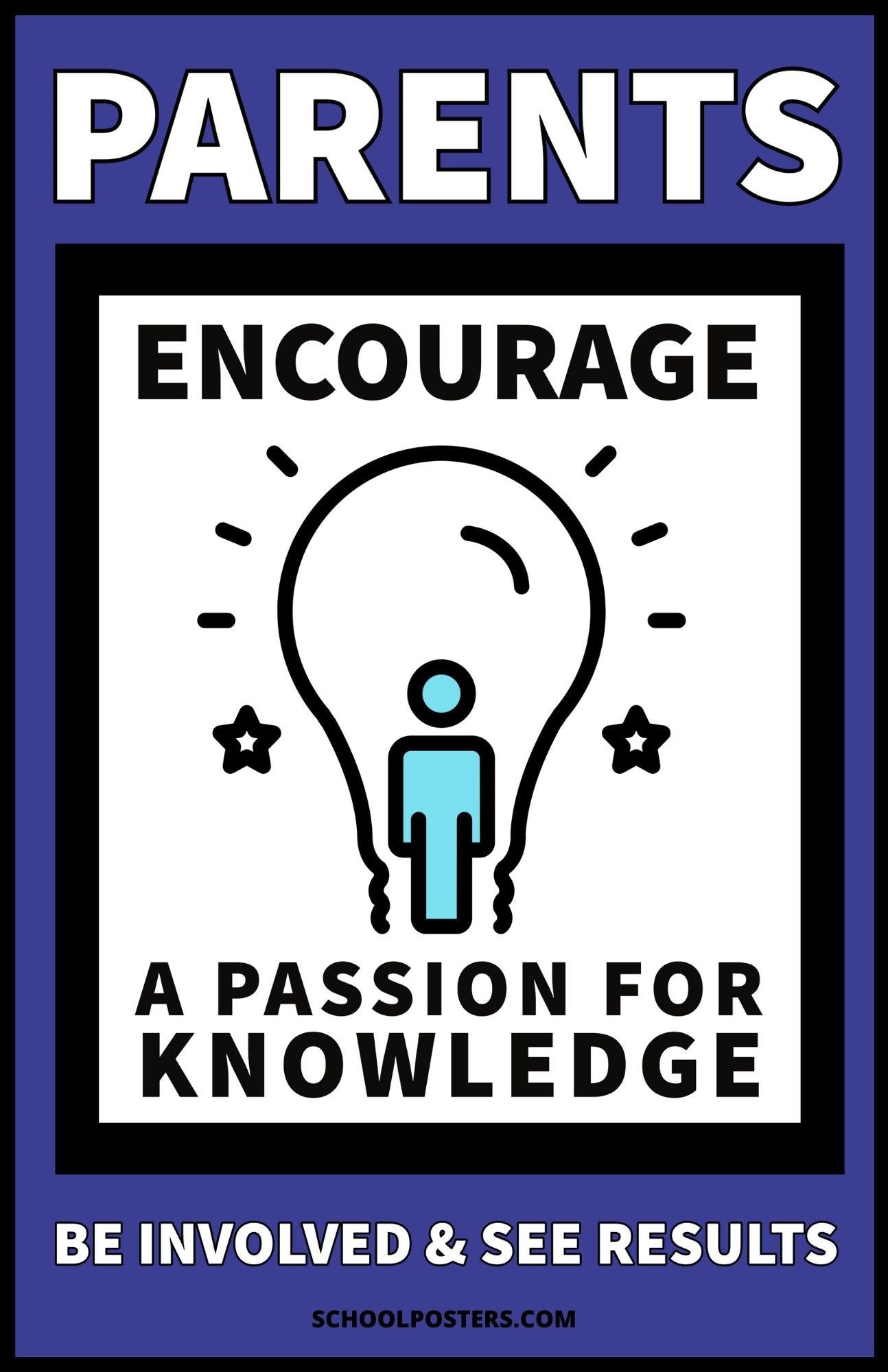Parents Encourage A Passion For Knowledge Poster