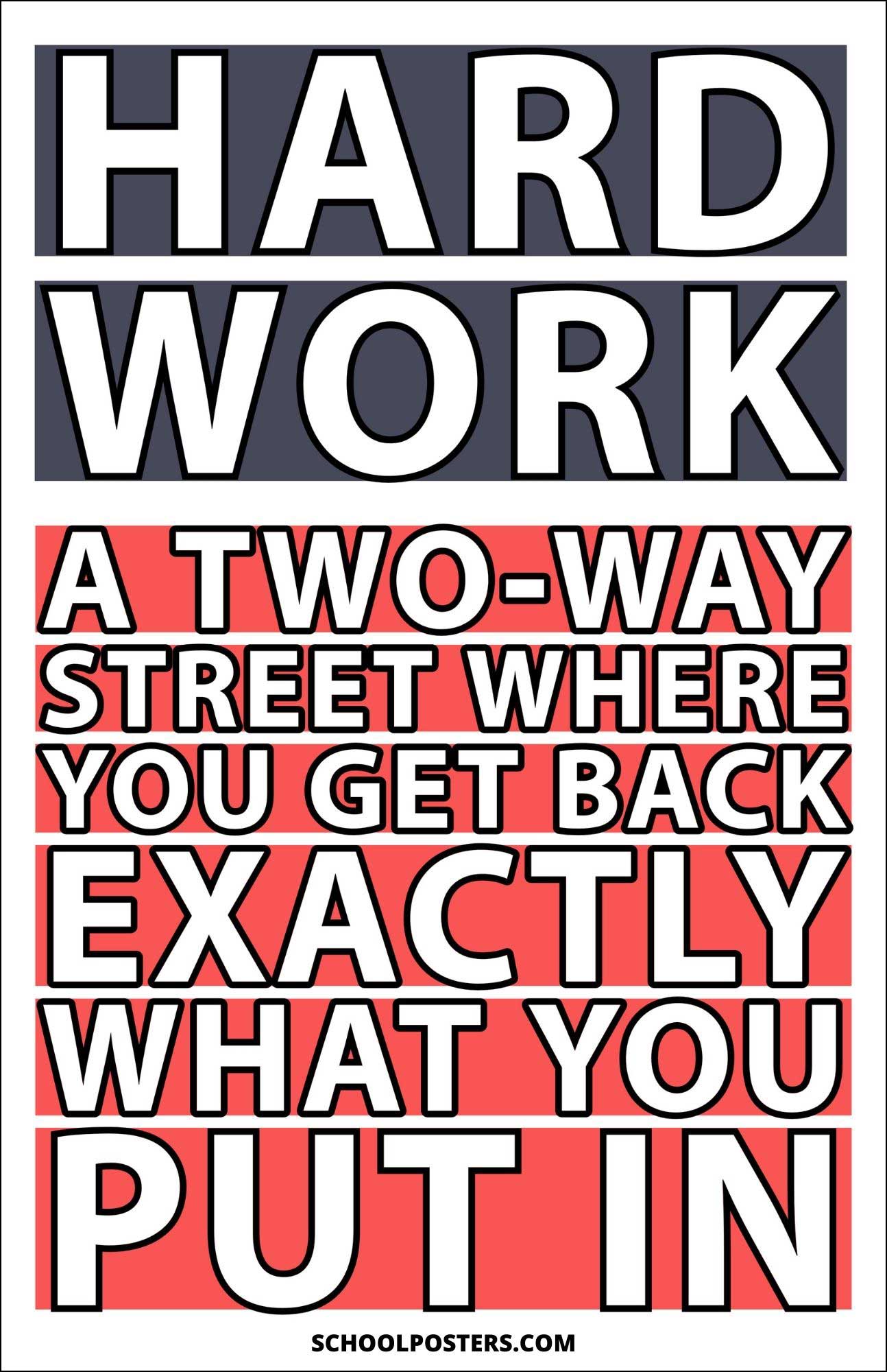 Hard Work Poster