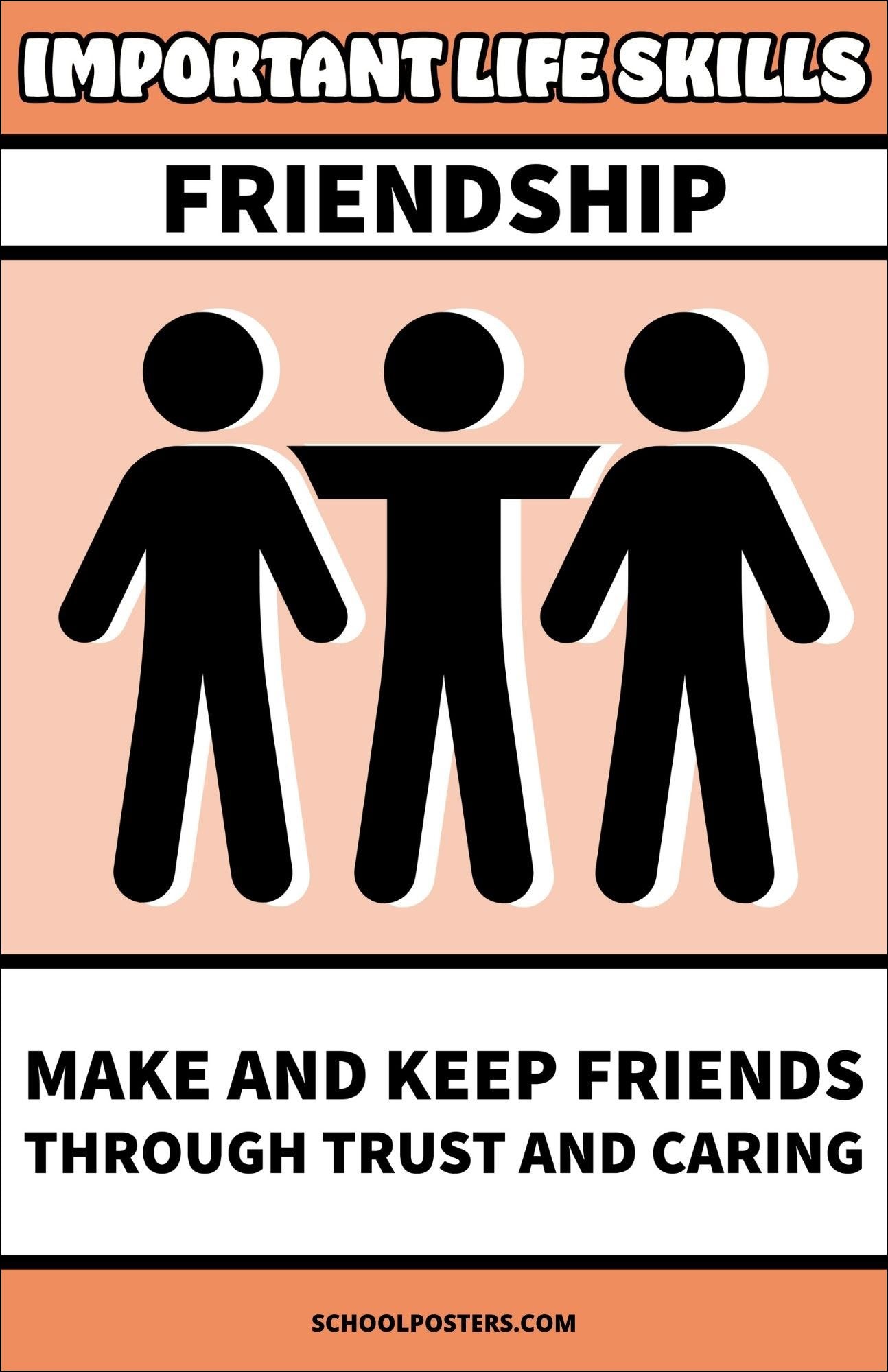 Life Skills Friendship Poster