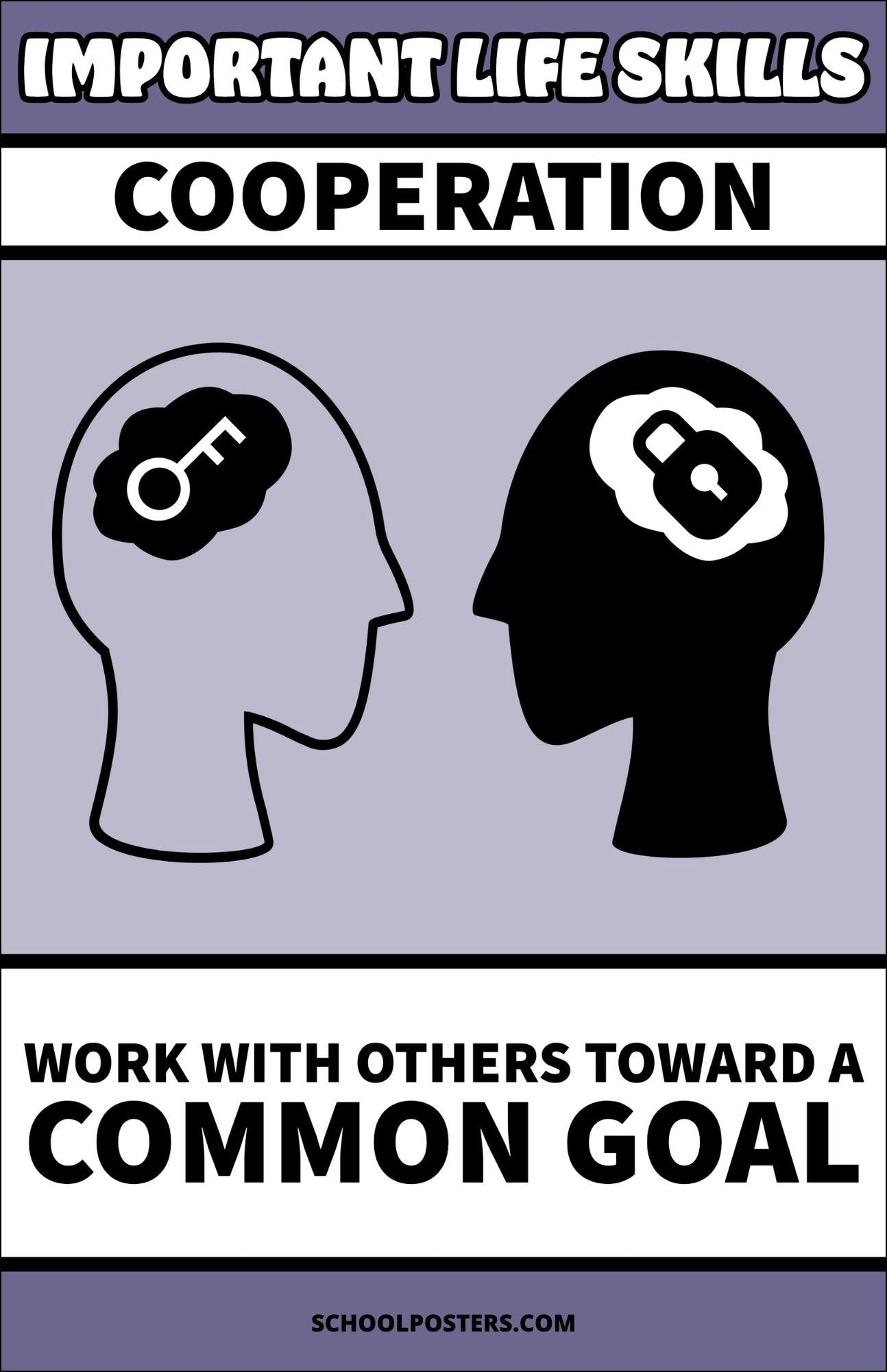 Life Skills Cooperation Poster