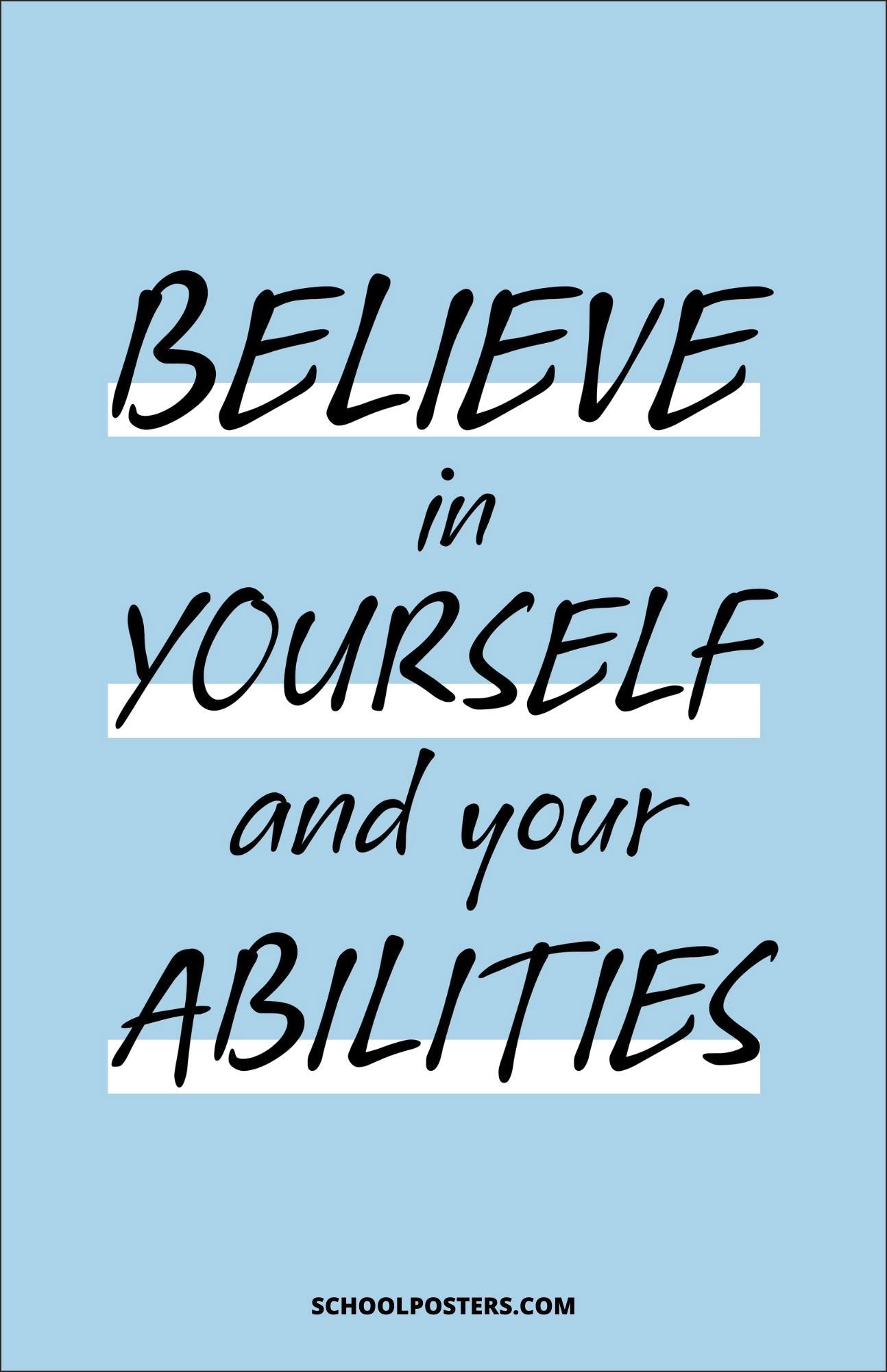 Believe In Yourself Poster