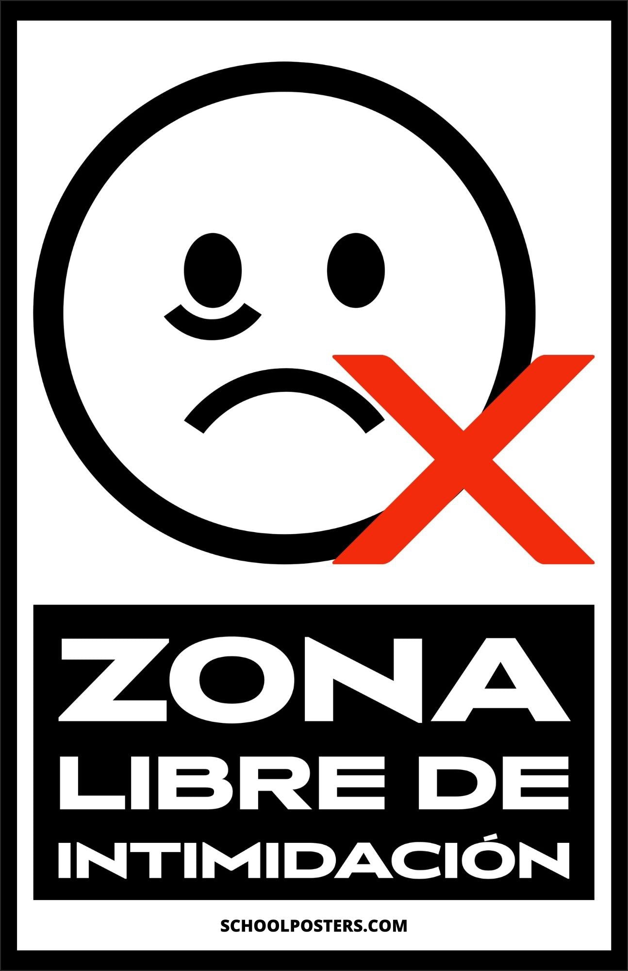 Spanish: Bully Free Zone Poster