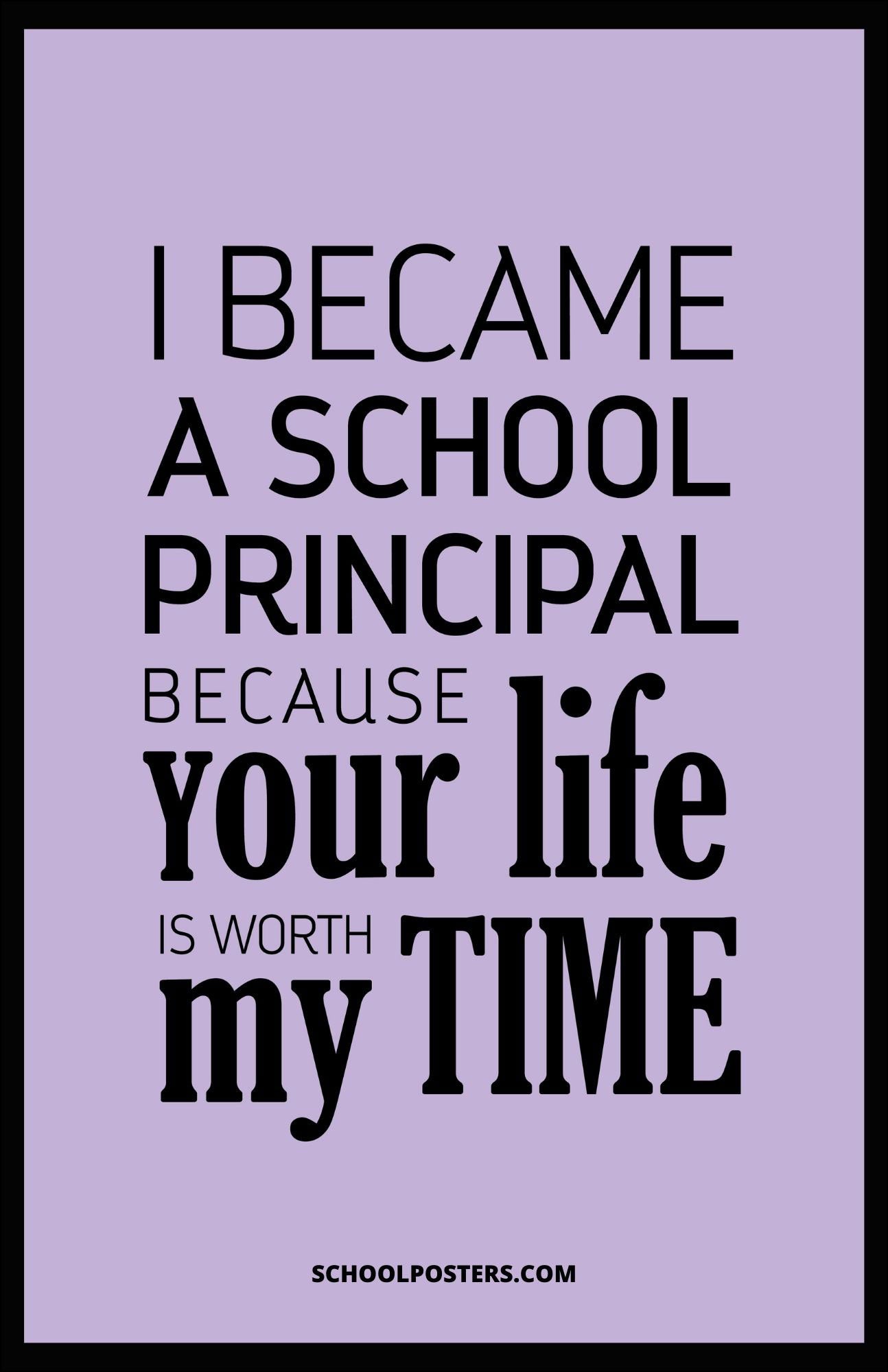School Principal Poster