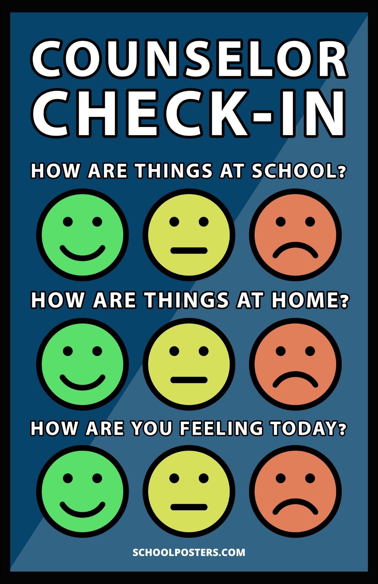 School Counselor Check-In Poster