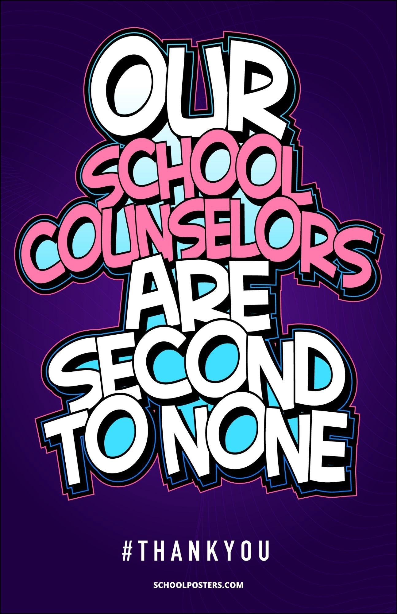 Thank You School Counselors Poster