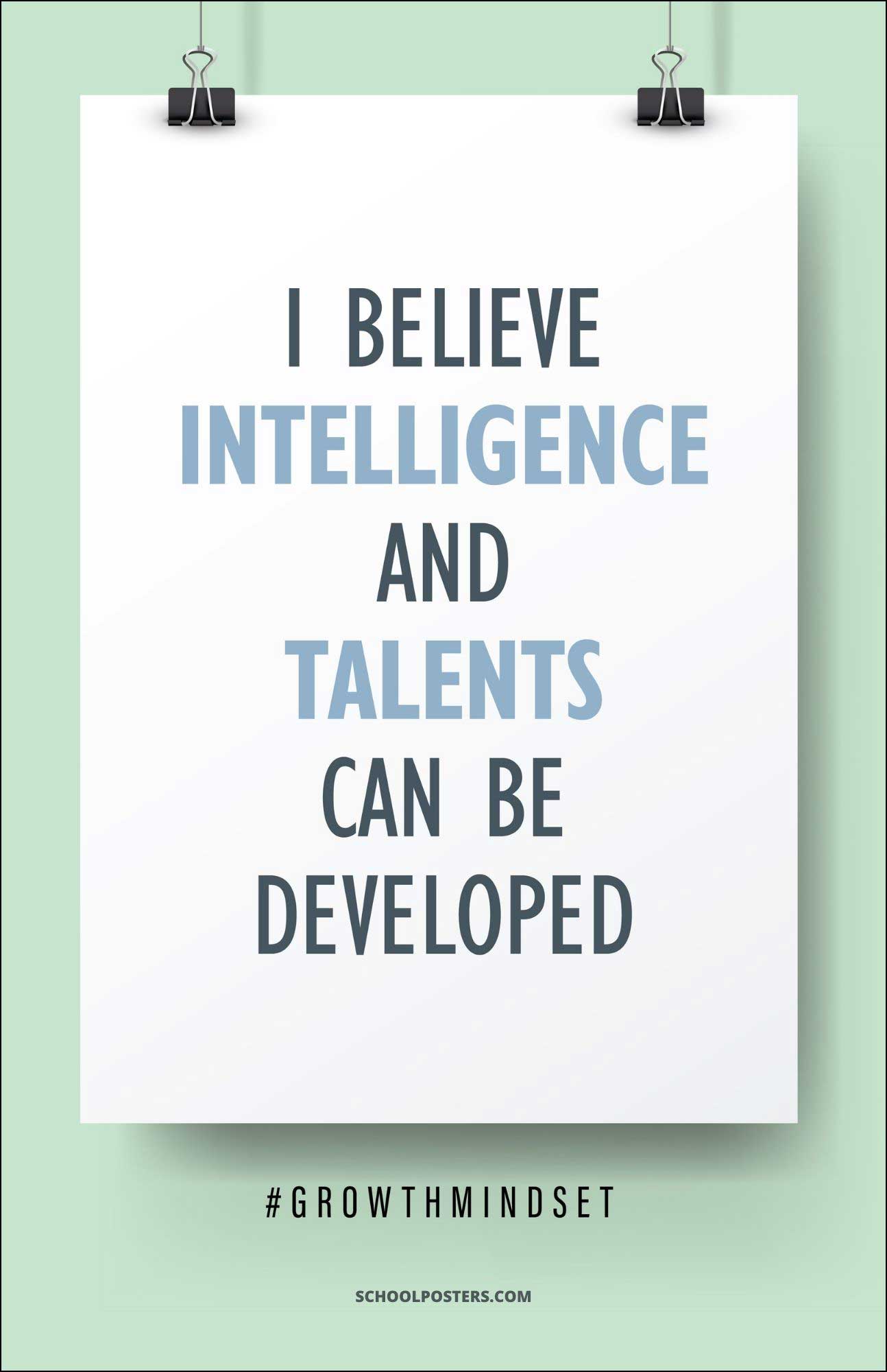 Growth Mindset Poster