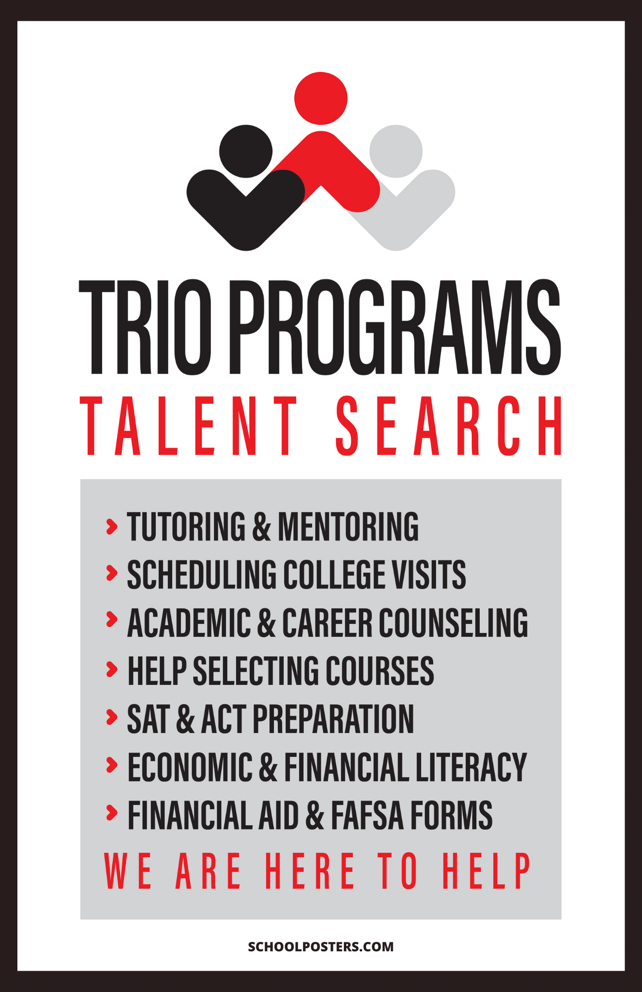 TRIO Talent Search Services Poster – SchoolPosters.com LLC