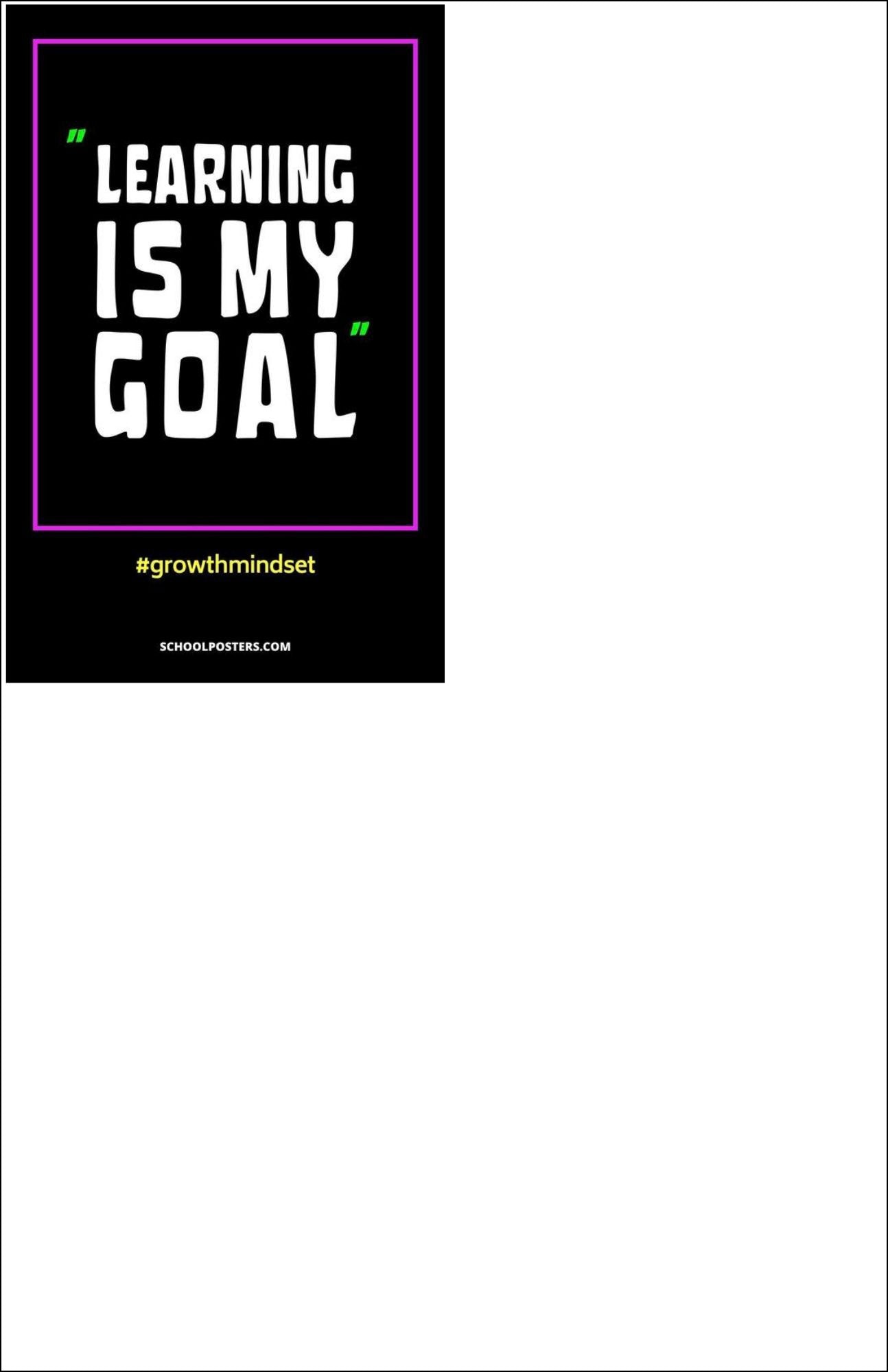Growth Mindset Poster Package
