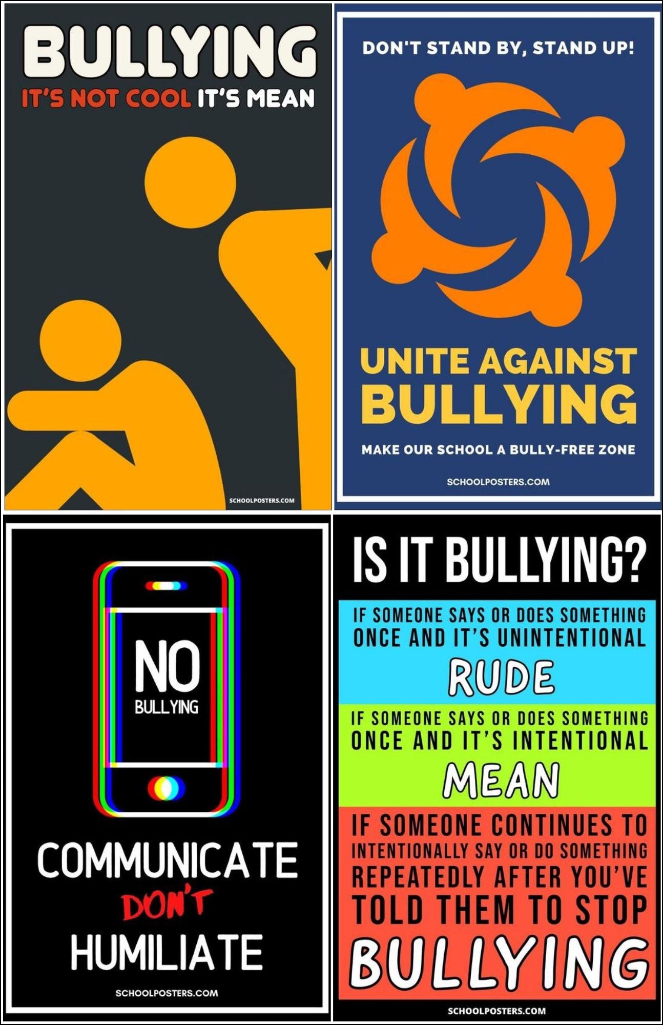 Bullying Prevention and Awareness Poster Package