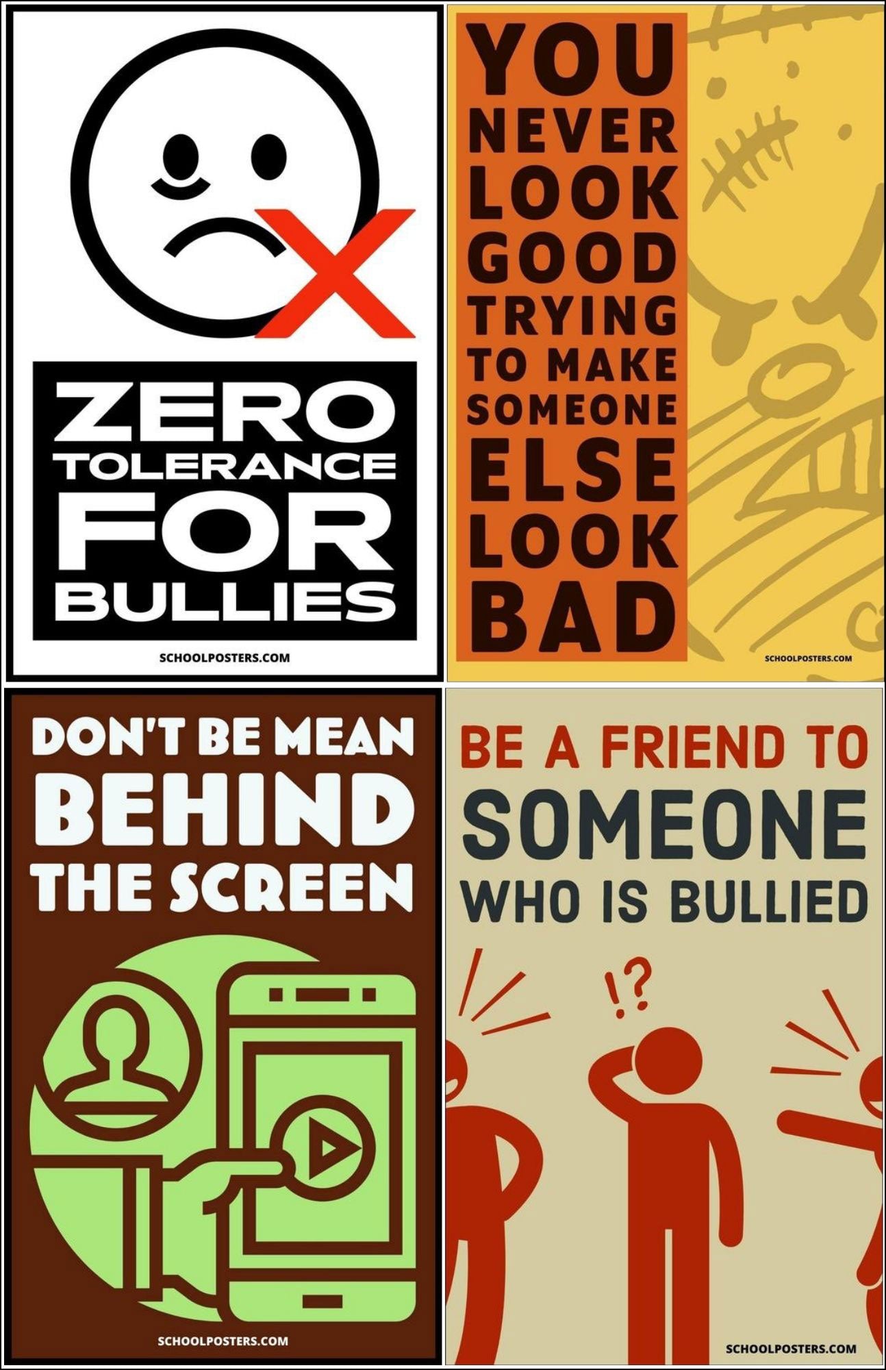Bullying Prevention and Awareness Poster Package