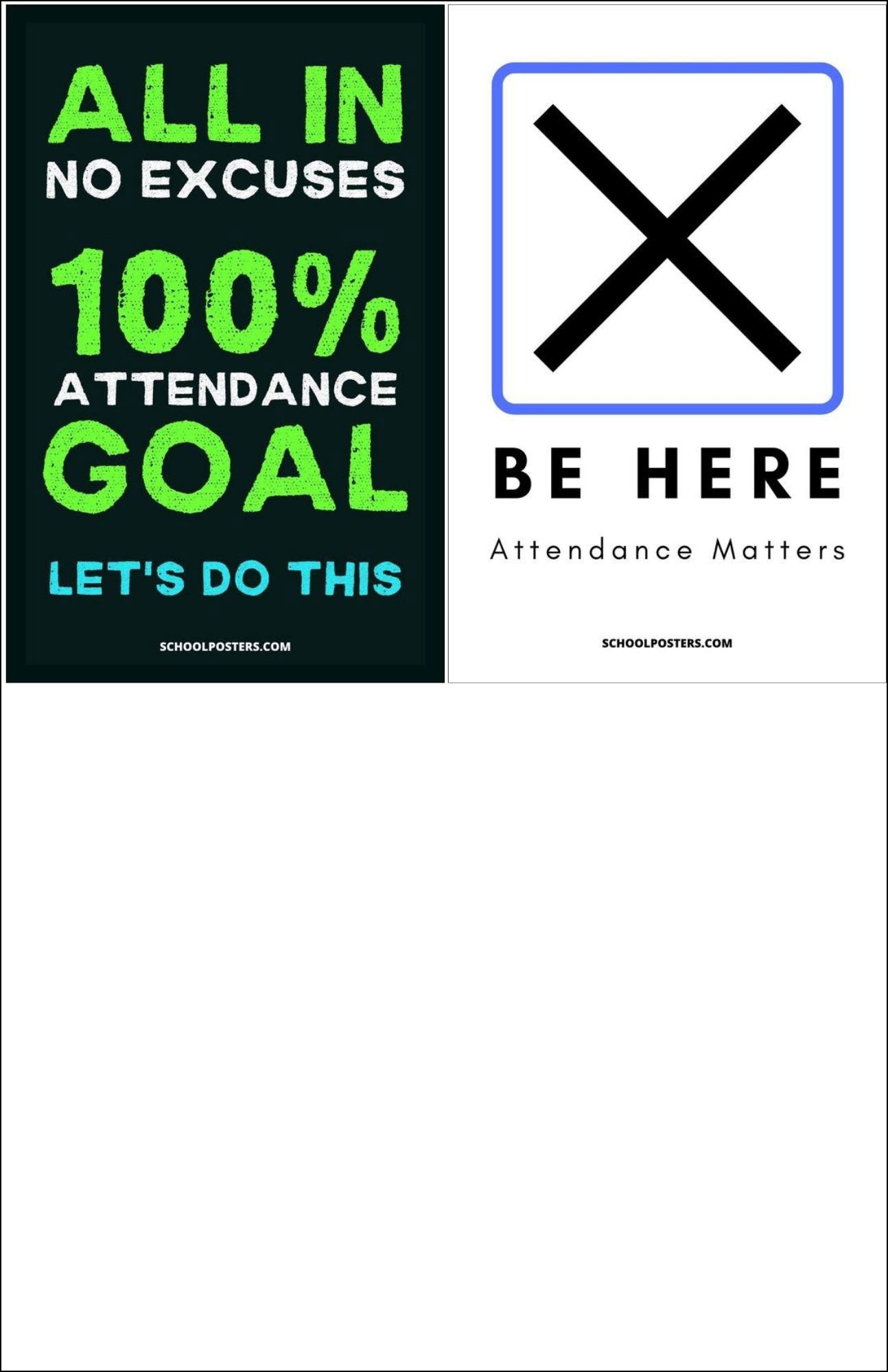 Attendance Poster Package
