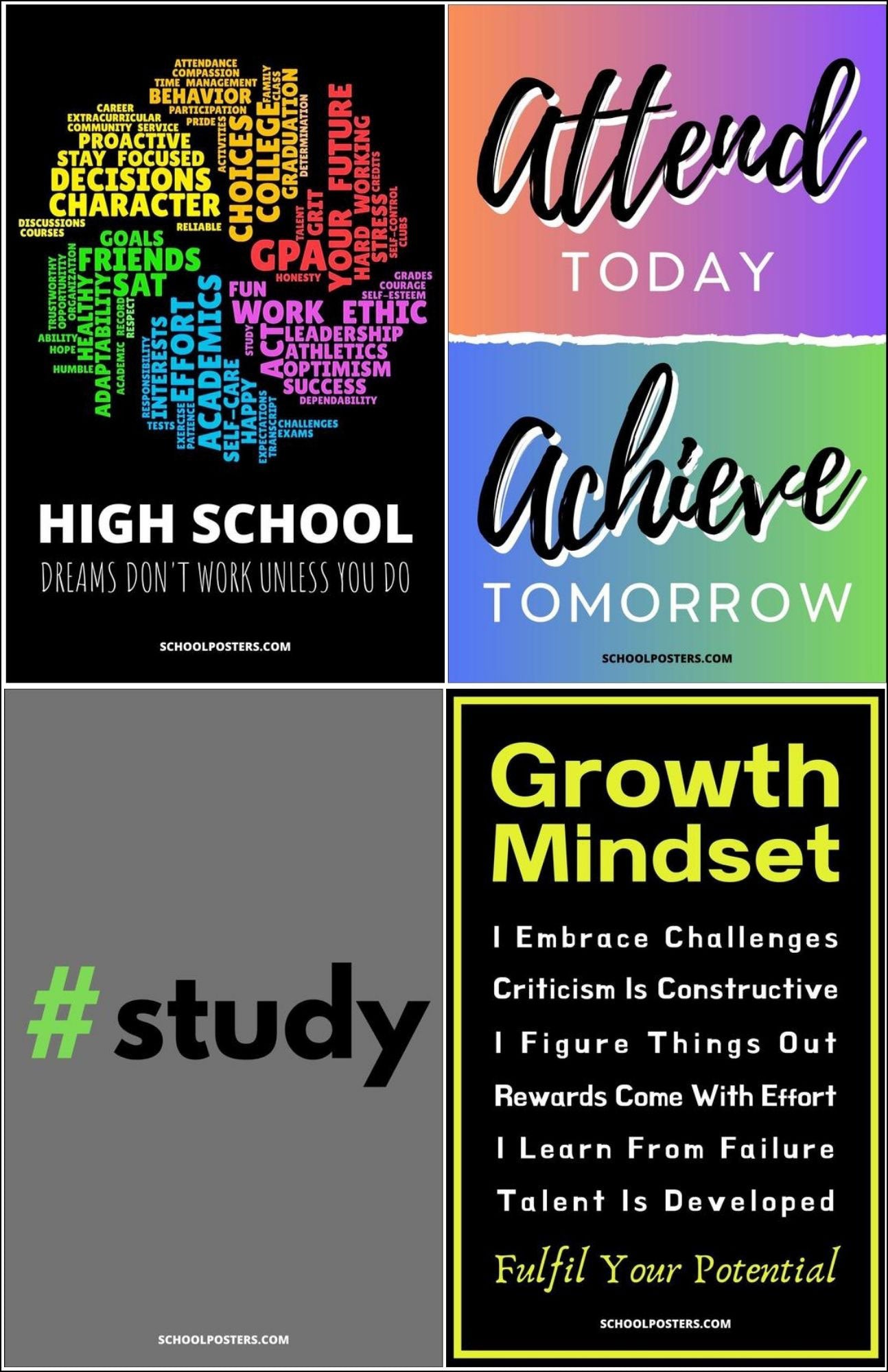 High School Medium Poster Package