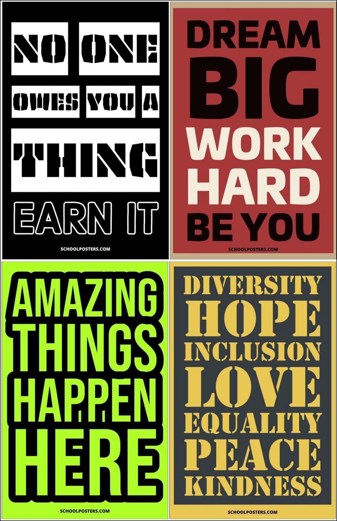 High School Medium Poster Package