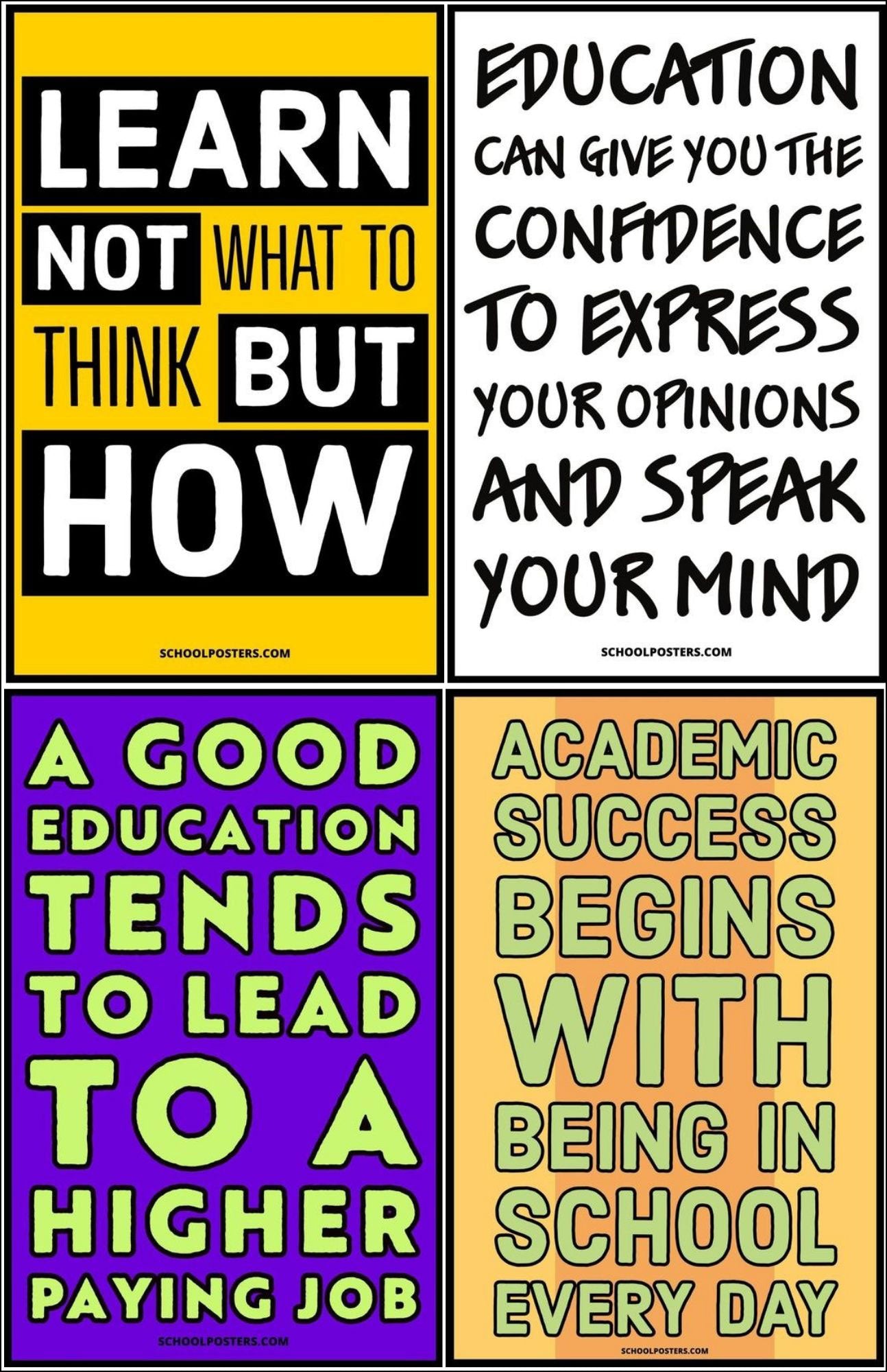 High School Medium Poster Package