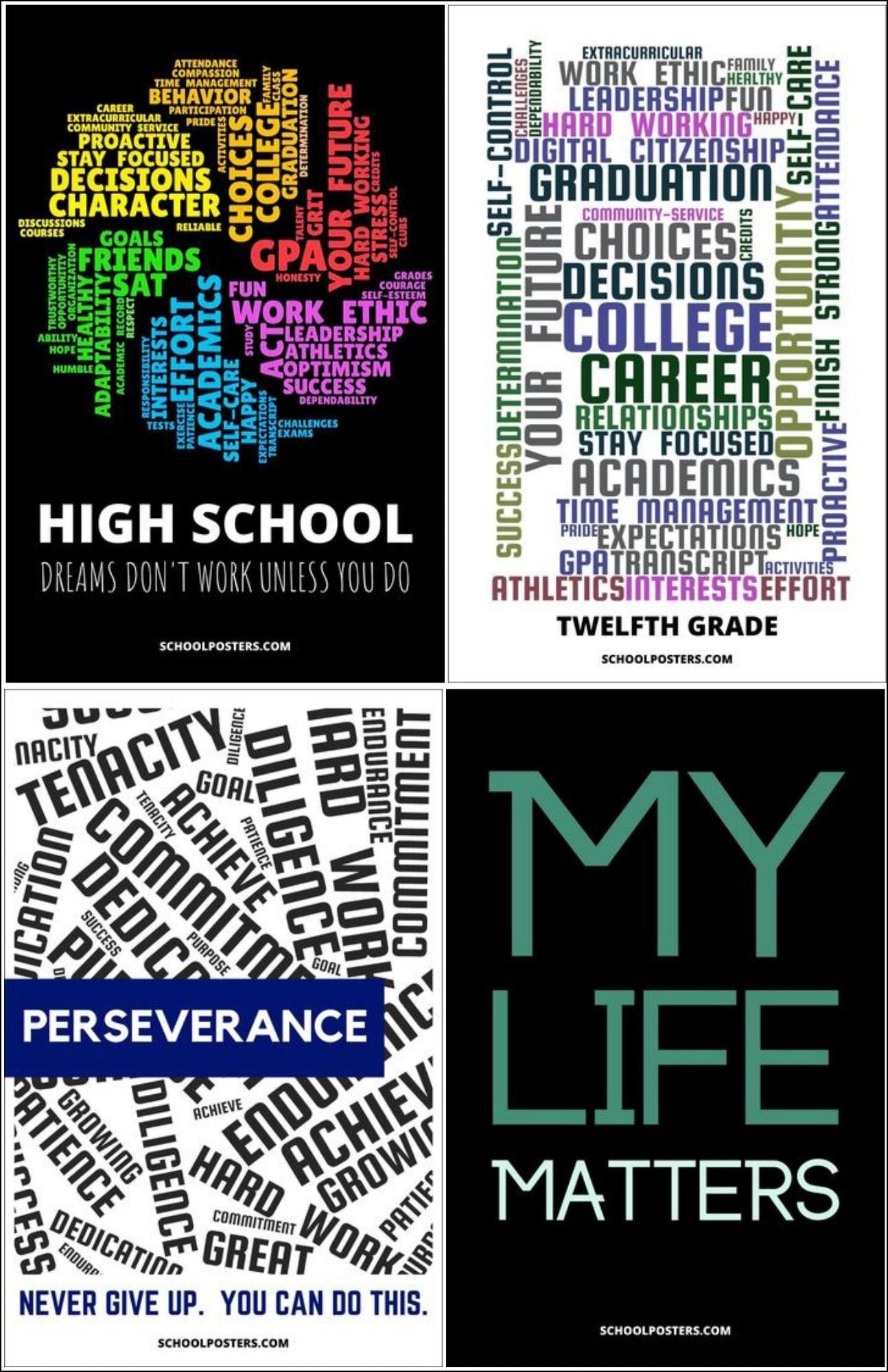 High School Large Poster Package