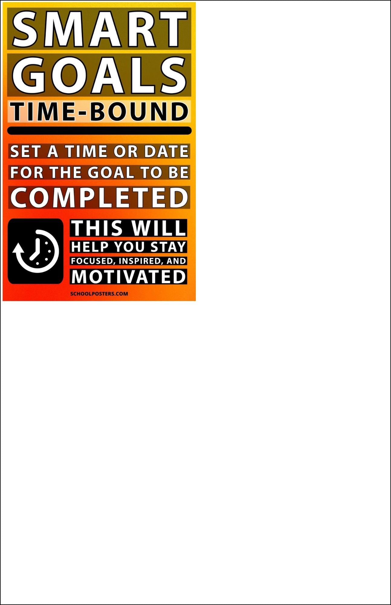 SMART Goals Poster Package (Set Of 5)