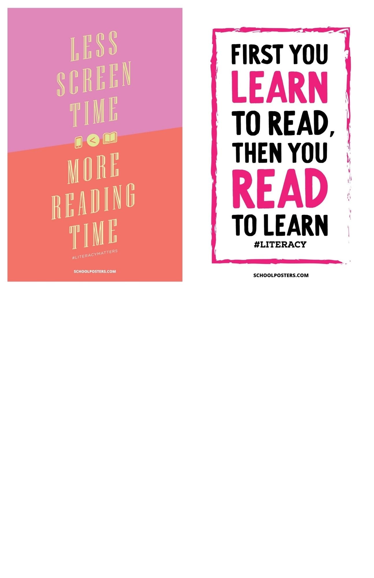 Literacy Poster Package (Set Of 10)