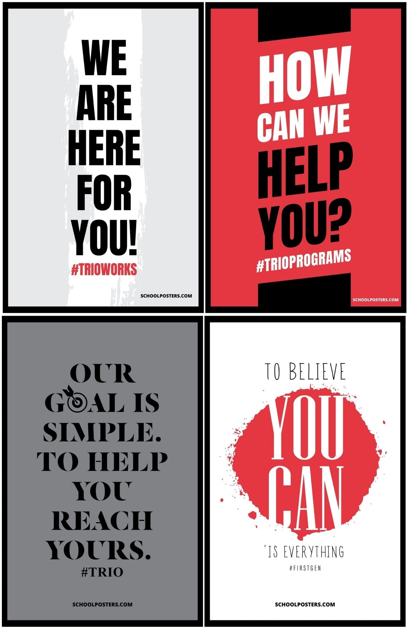 TRIO Poster Package (Set Of 12)